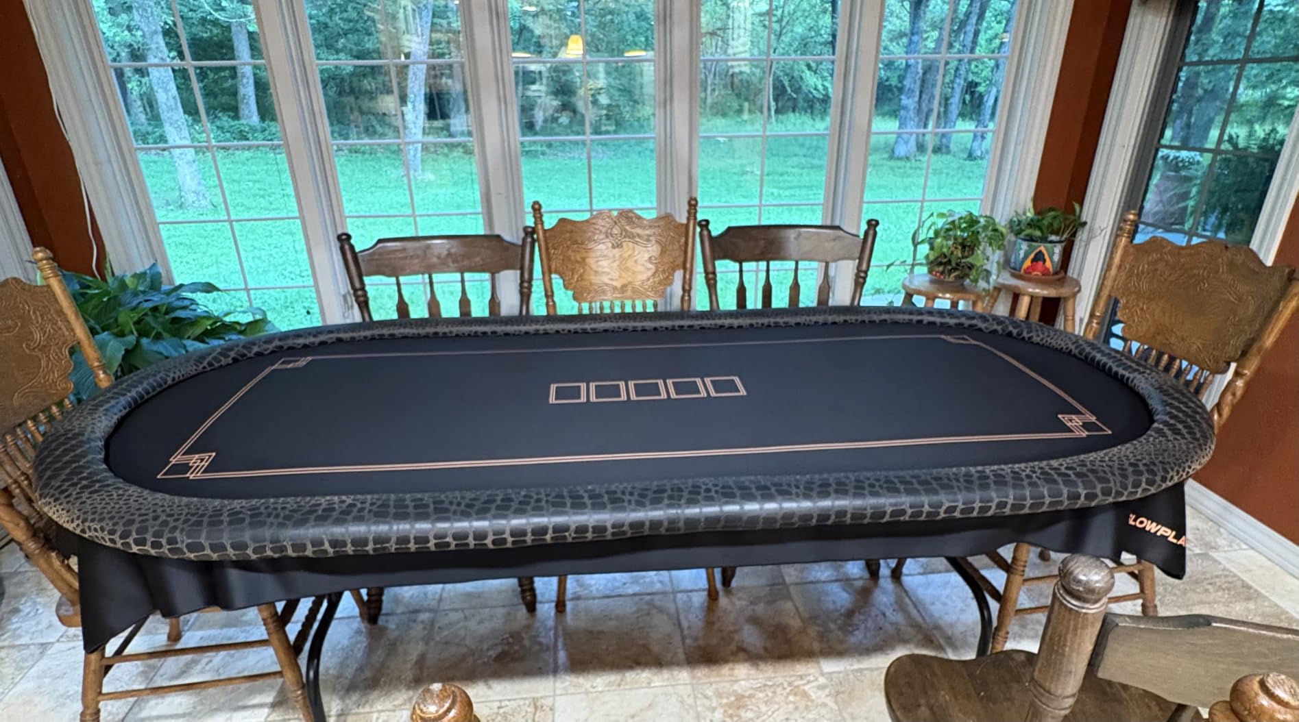 SLOWPLAY Godel Poker Mat, Water Repellent, Durable & Easy to Clean | Smooth premium surface; effortless card sliding; non-slip rubber base; noise reduction; portable carry bag; minimalist design customer photo 1