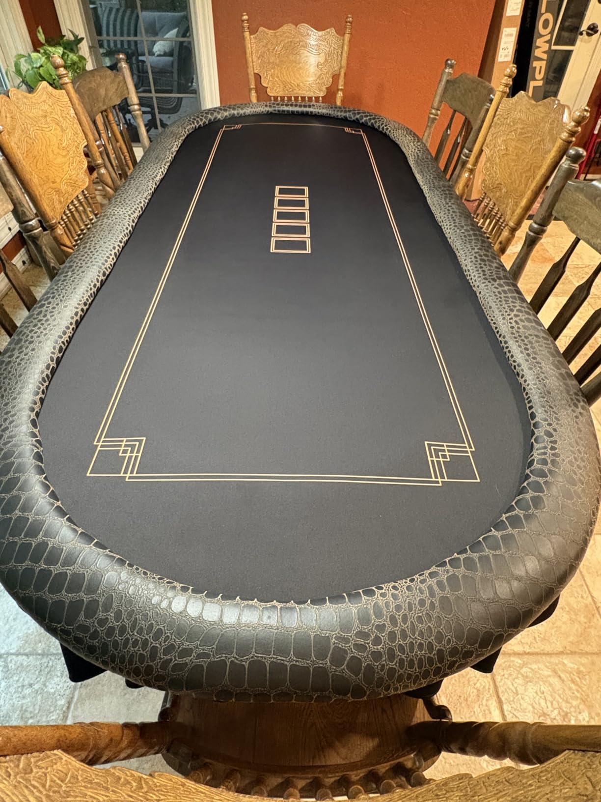 SLOWPLAY Godel Poker Mat, Water Repellent, Durable & Easy to Clean | Smooth premium surface; effortless card sliding; non-slip rubber base; noise reduction; portable carry bag; minimalist design customer photo 2