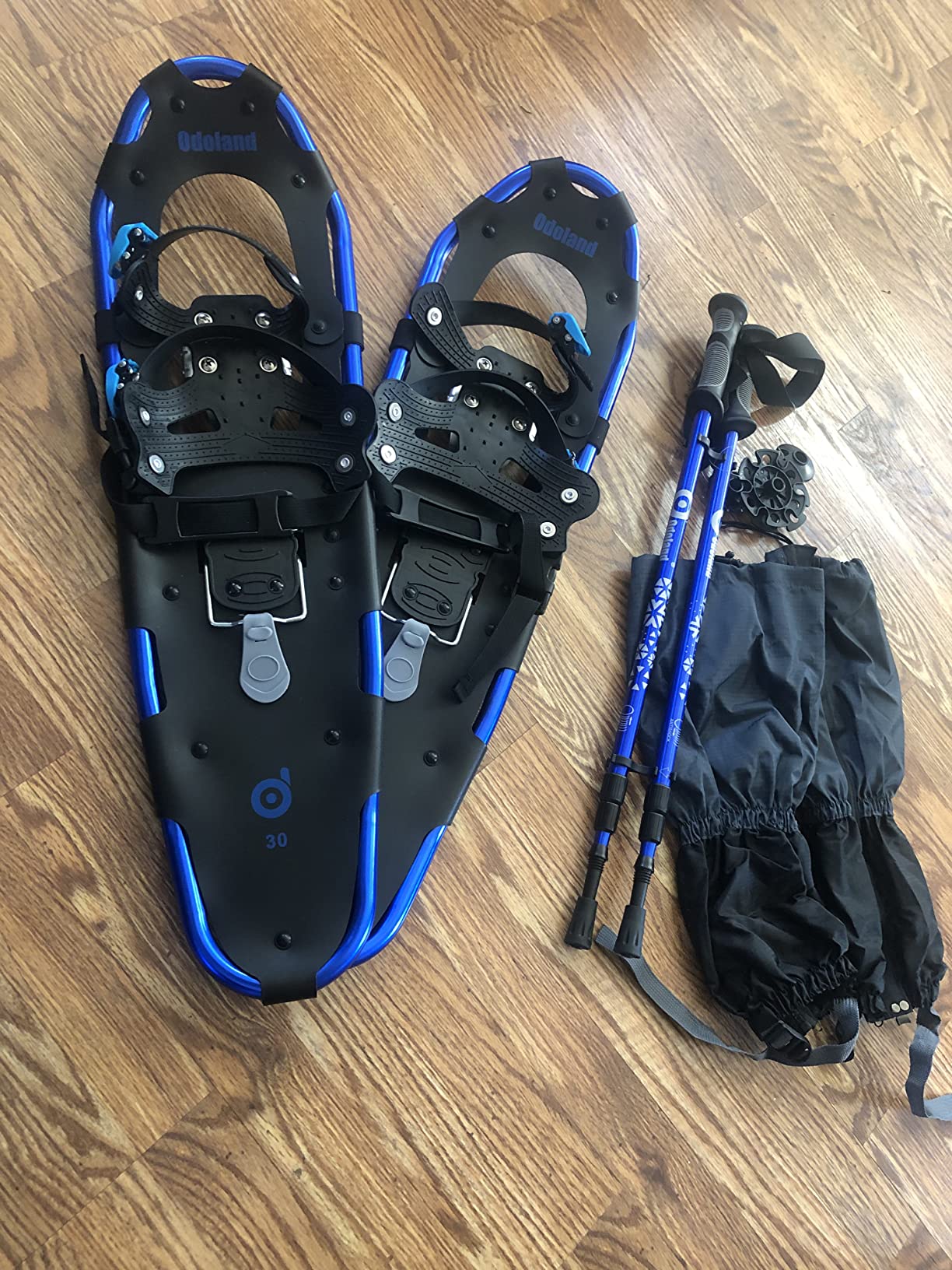 Odoland 21/25/30 Inch Snowshoes with Trekking Poles for Men Women Youth, Waterproof Snow Leg Gaiters and Carrying Bag customer photo 2