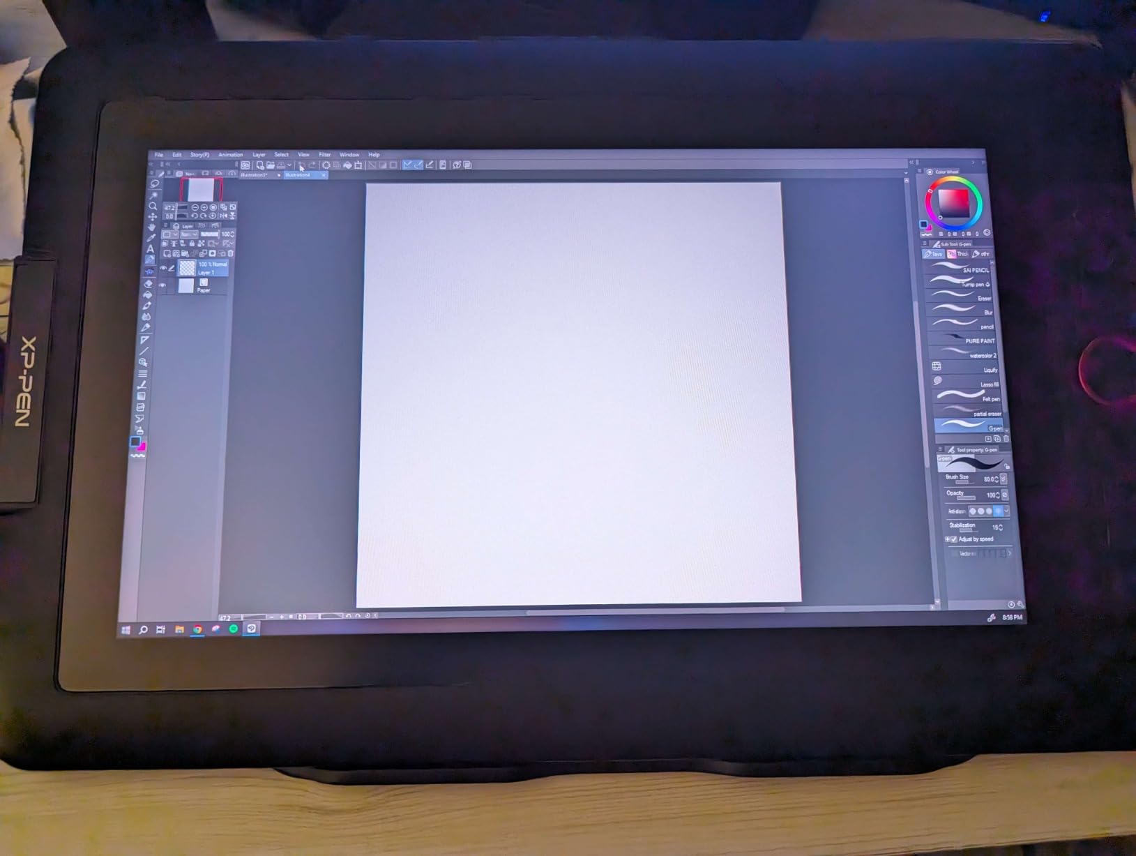XPPen Drawing Tablet with Screen Full-Laminated Graphics Drawing Monitor Artist13.3 Pro Graphics Tablet with Adjustable Stand and 8 Shortcut Keys (16384 Levels Pen Pressure, 123% sRGB) customer photo 1