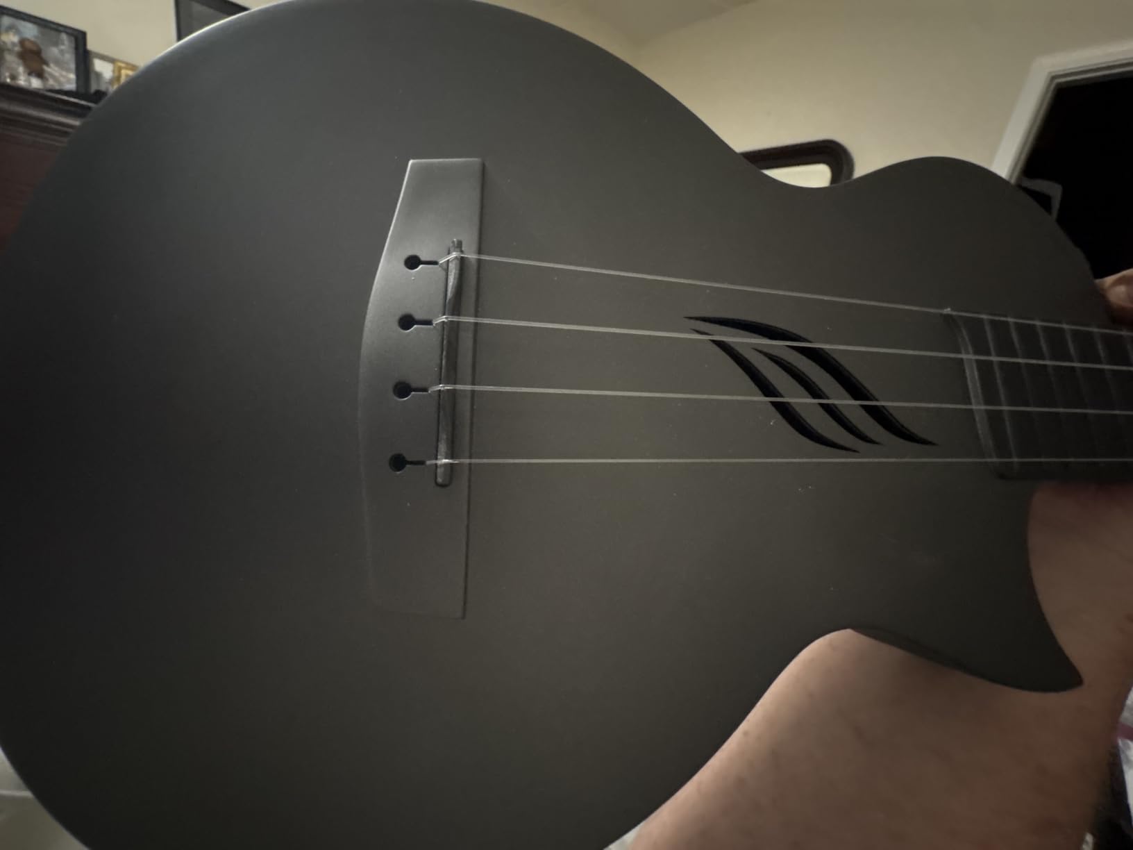 Enya NOVA U 23-Inch Carbon Fiber Concert Travel Ukulele, Black - Waterproof Body, Resists Humidity, Heat and Cold, Lightweight 1.25 lb, for Adults and Beginners, with Case, Strap, Capo, Strings customer photo 1