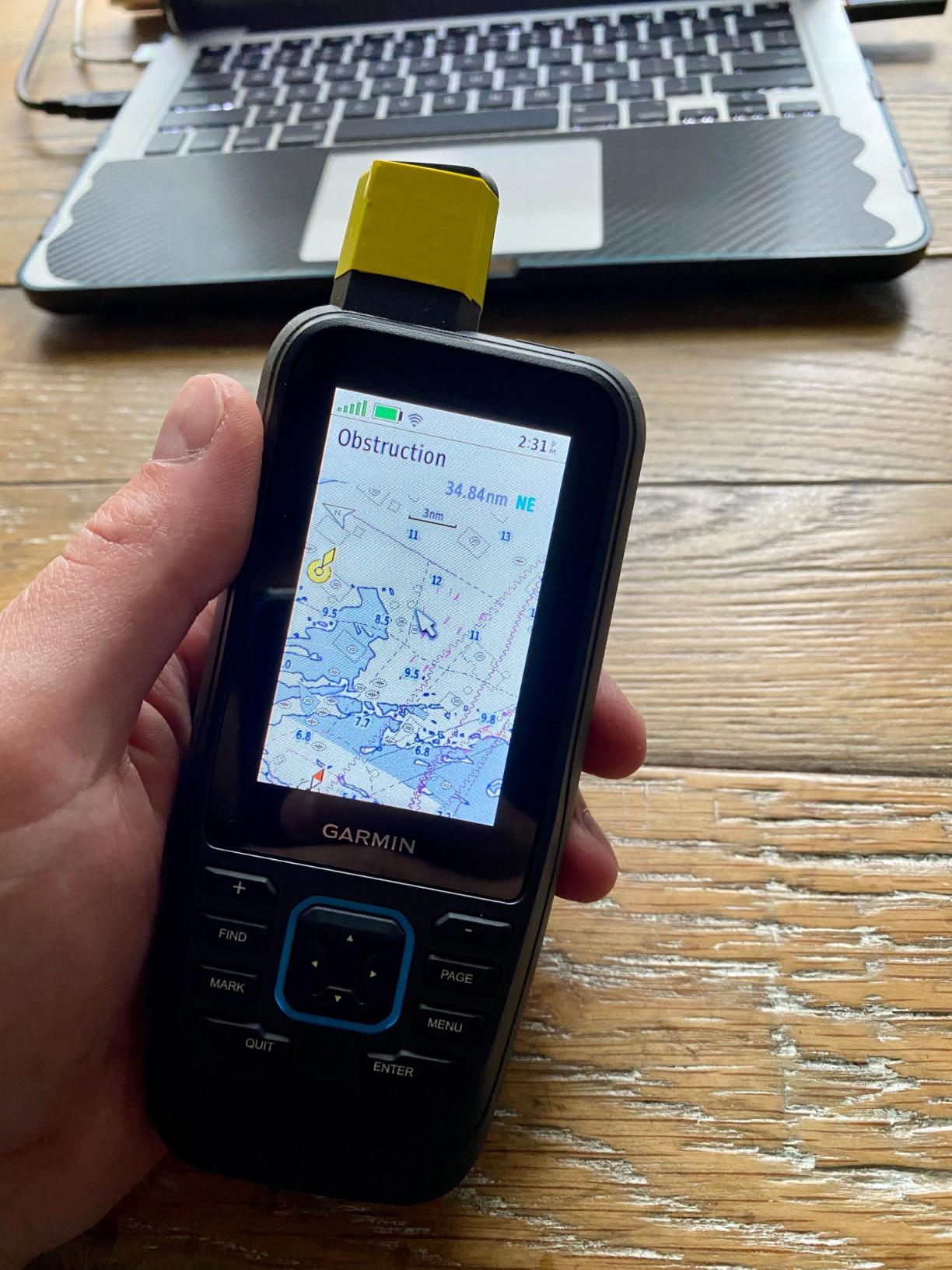 Garmin GPSMAP 86Sci, Floating Handheld GPS with Button Operation, Preloaded BlueChart G3 Coastal Charts And Inreach Satellite Communication capabilities customer photo 1