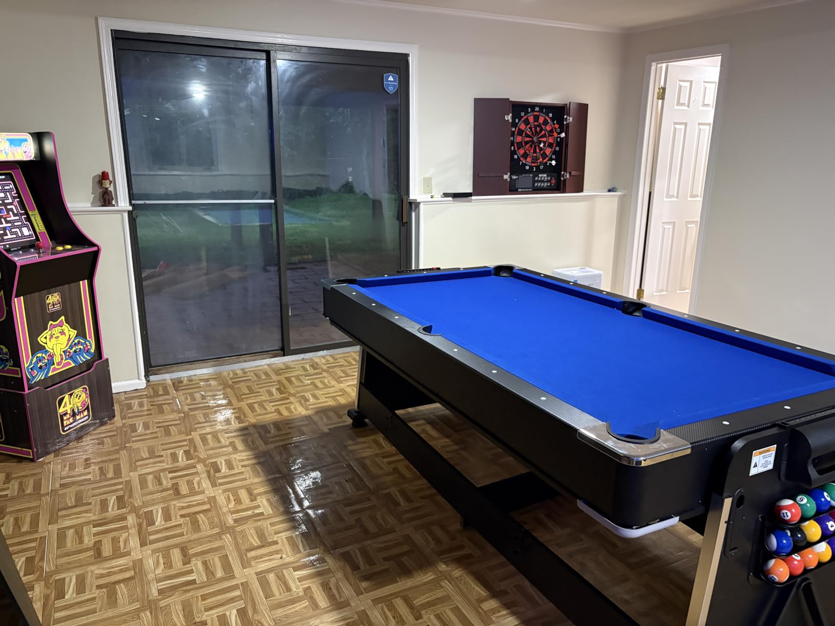 RACK Triad 7-Foot 3-in-1 Multi-Game Swivel Table - Billiards/Pool, Table Tennis & Air Hockey customer photo 1