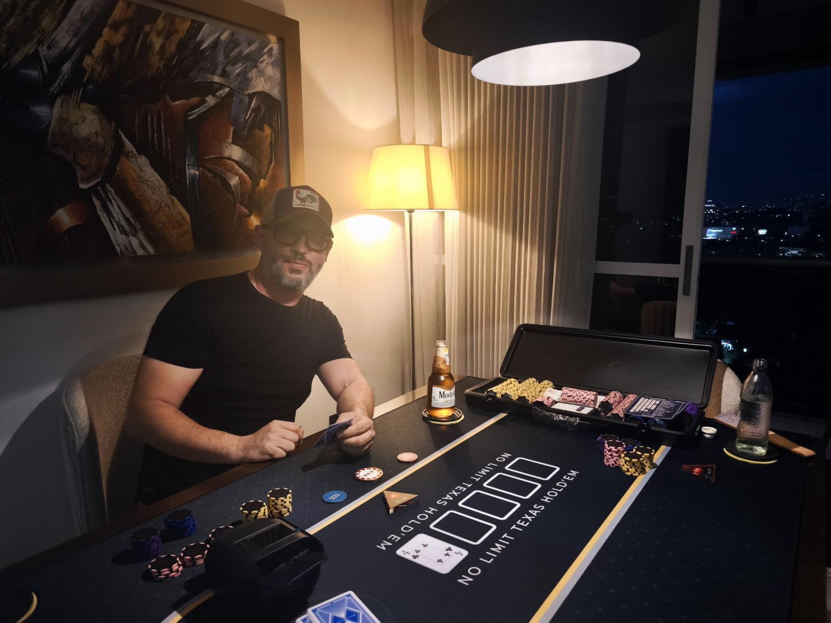 SLOWPLAY Nash Clay Poker Set 14g 40mm Poker Chips for Texas Hold'em Black Gold Edition 500 pcs Numbered Full Set premium case with PC Shell clay composite poker chips Art Deco style customer photo 1
