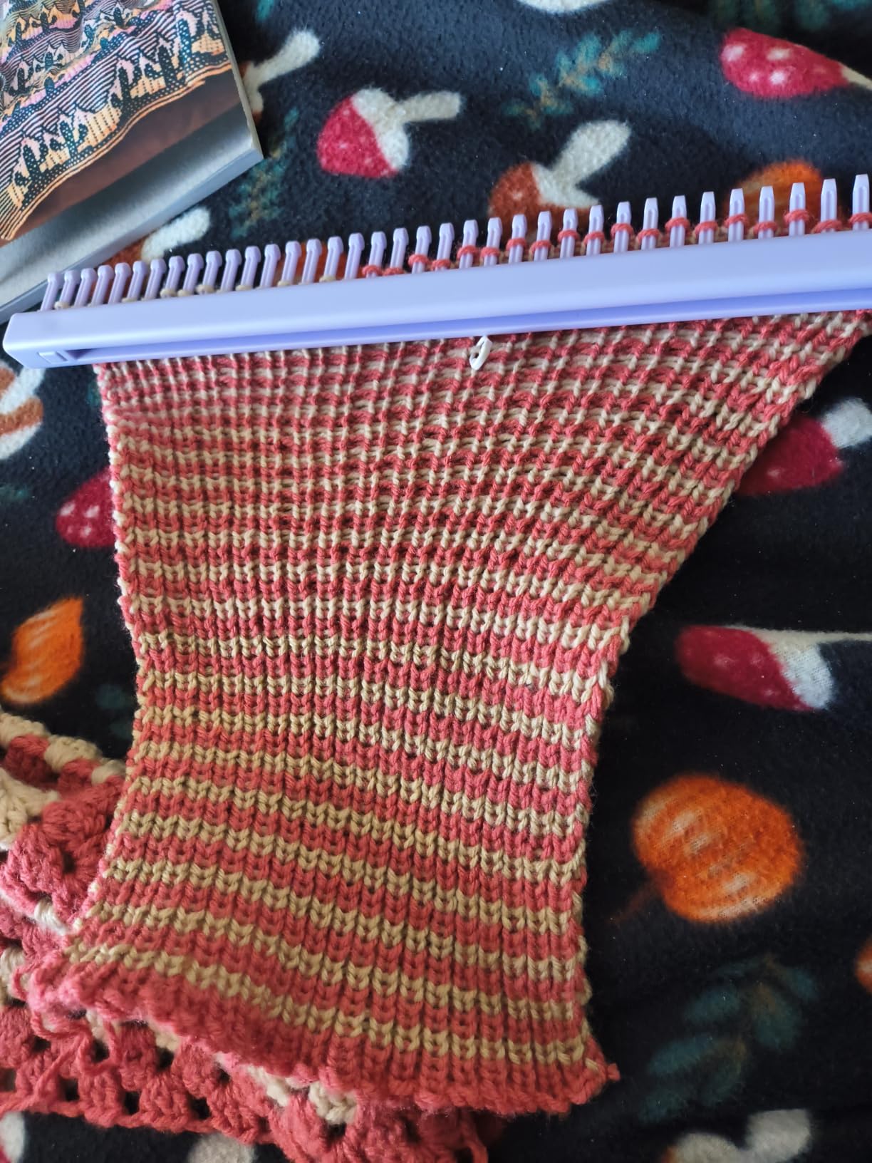Authentic Knitting Board Adjustable Multi-Knit Loom, snap in parts, small and large gauge customer photo 1