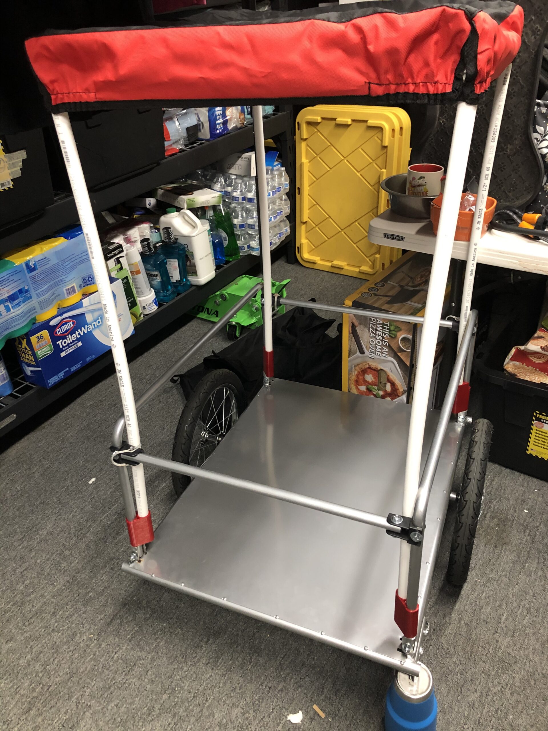 Goplus Bike Cargo Trailer, Foldable Bicycle Trailer with 16