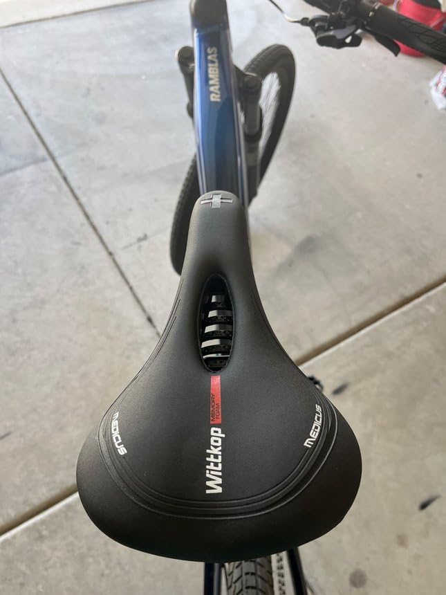 Wittkop Bike Seat | Bicycle Seat for Men and Women, Waterproof Bike Saddle with Innovative 5-Zone-Concept | Exercise Bike Seat for BMX, MTB & Road customer photo 1