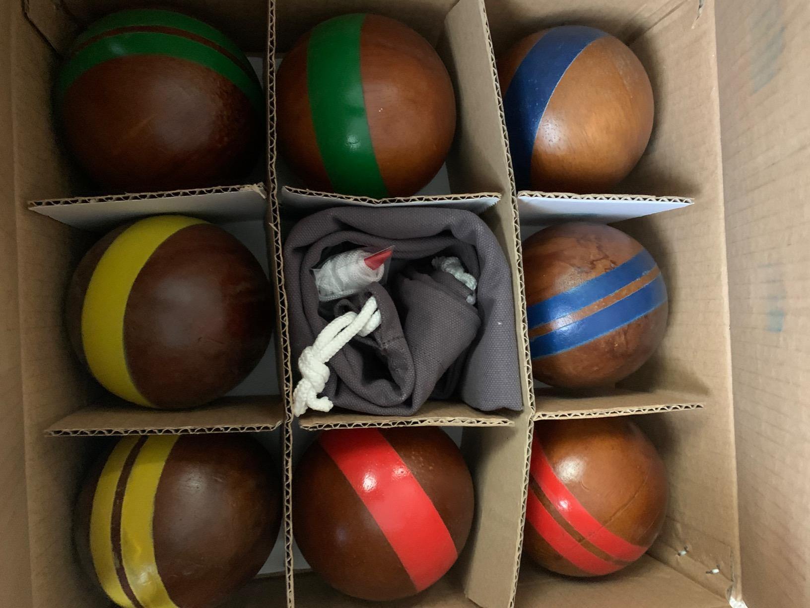 GoSports 100 mm Hardwood Bocce Set with 8 Premium 12 oz Wood Balls, Pallino, Case and Measuring Rope customer photo 1