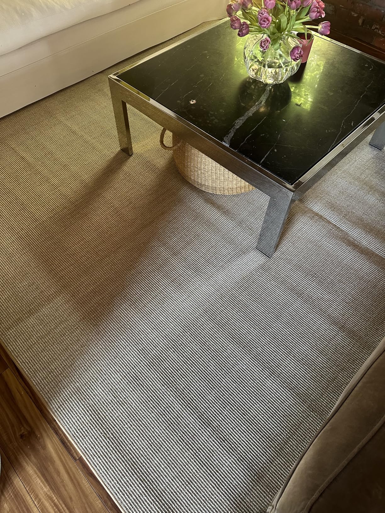 Martha Stewart x SAFAVIEH Area Rug Collection - 8' x 10', Beige & Ivory, Sisal & Jute, Farmhouse Style (MSR9501C) customer photo 2