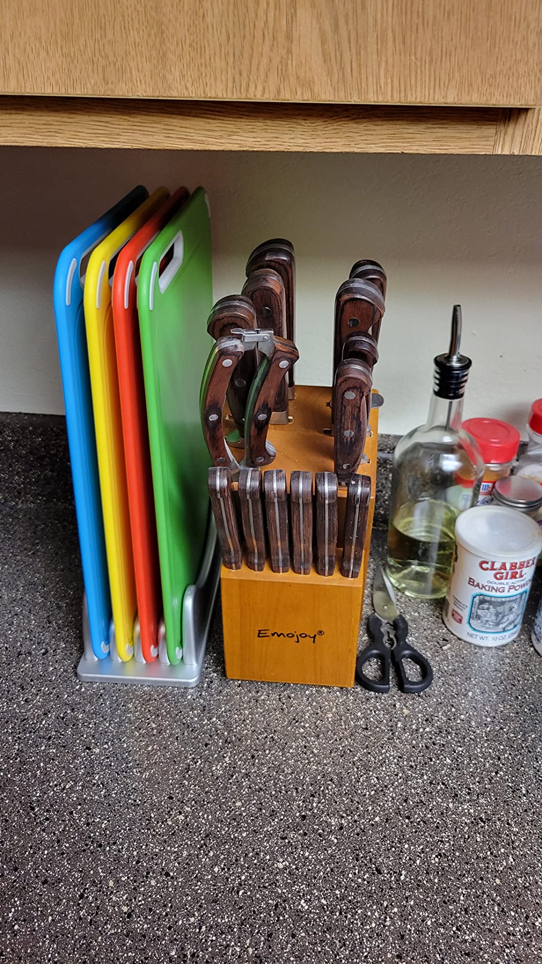 Color Coded Cutting Boards Set of 4 with Holder, BPA-Free | Preventing Cross-Contamination of Different Food Types, Dishwasher Safe customer photo 2