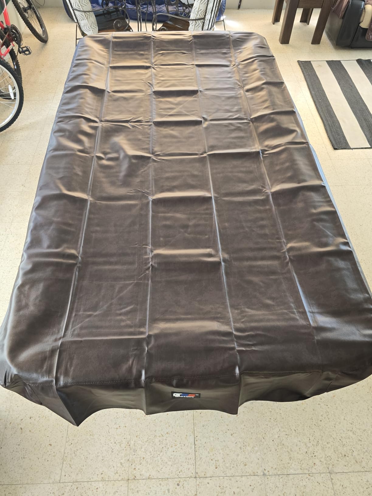 GSE 7'/8'/9' Waterproof Tearproof Leatherette Billiard Pool Table Covers | Heavy Duty Leatherette, Dustproof, Scratch Resistant Covers for Pool Table Snooker Billiard Table, Pool Table Accessories customer photo 1