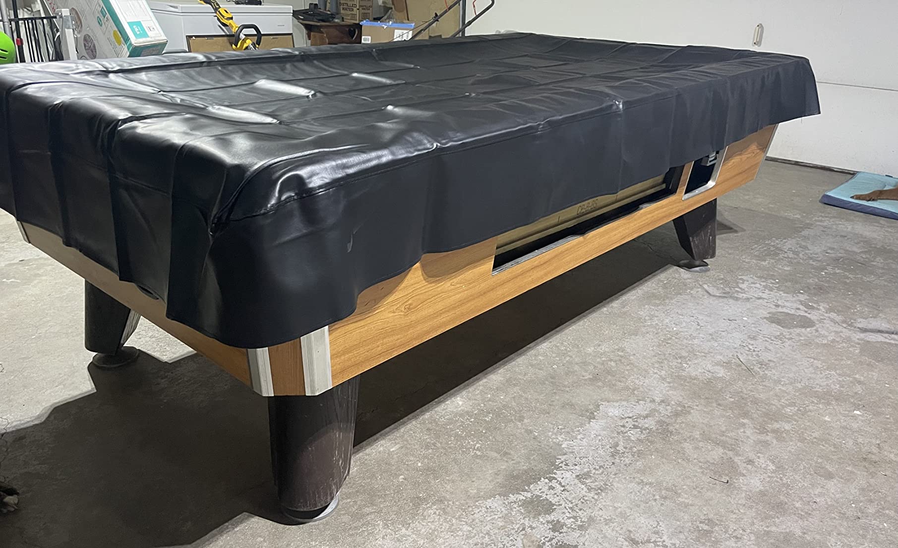 GSE 7'/8'/9' Waterproof Tearproof Leatherette Billiard Pool Table Covers | Heavy Duty Leatherette, Dustproof, Scratch Resistant Covers for Pool Table Snooker Billiard Table, Pool Table Accessories customer photo 2