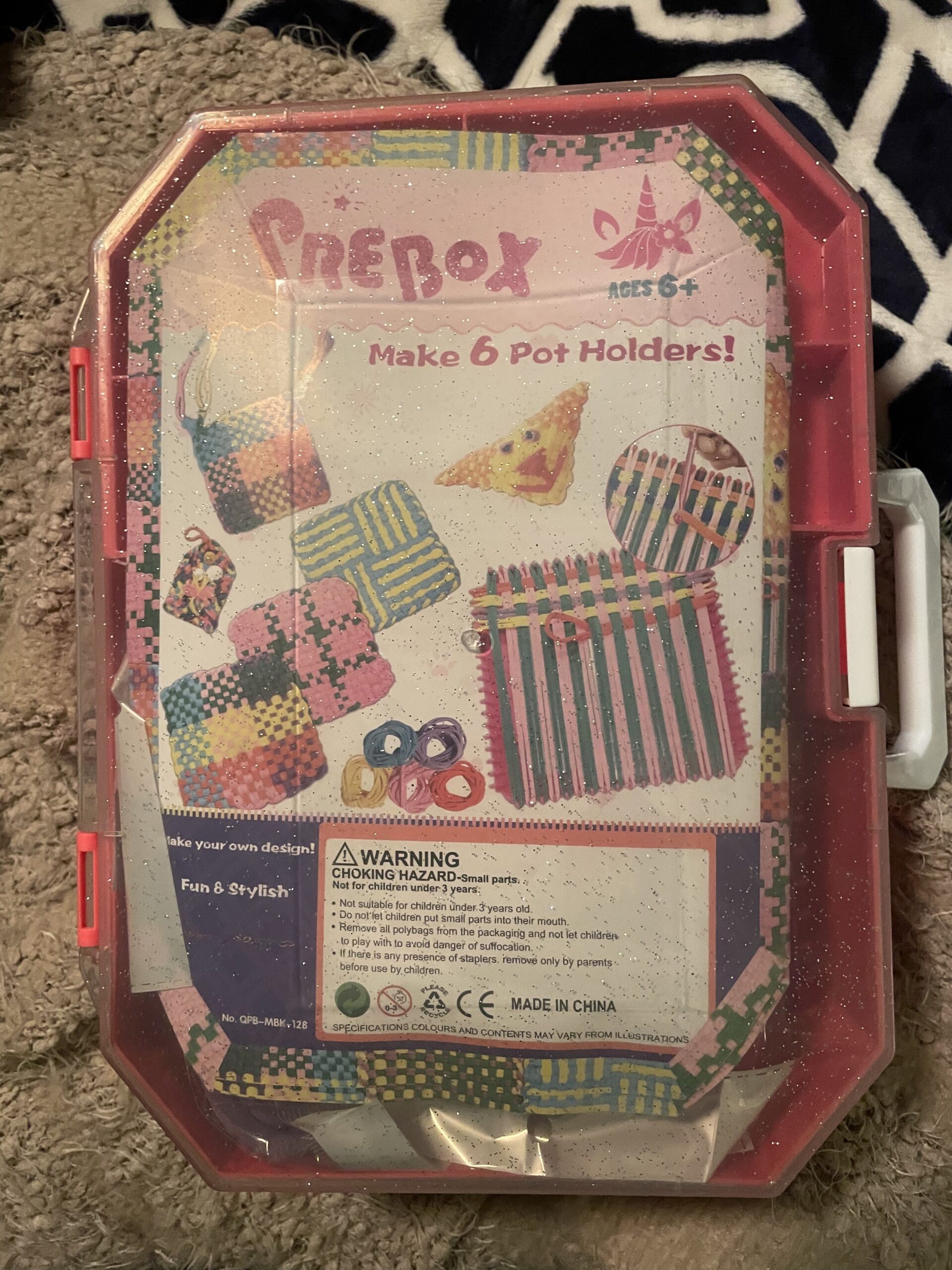 PREBOX Weaving Loom Kit Toys for Kids and Adults, Potholder Loops Crafts for Girls Ages 6 7 8 9 10 11 12, 7