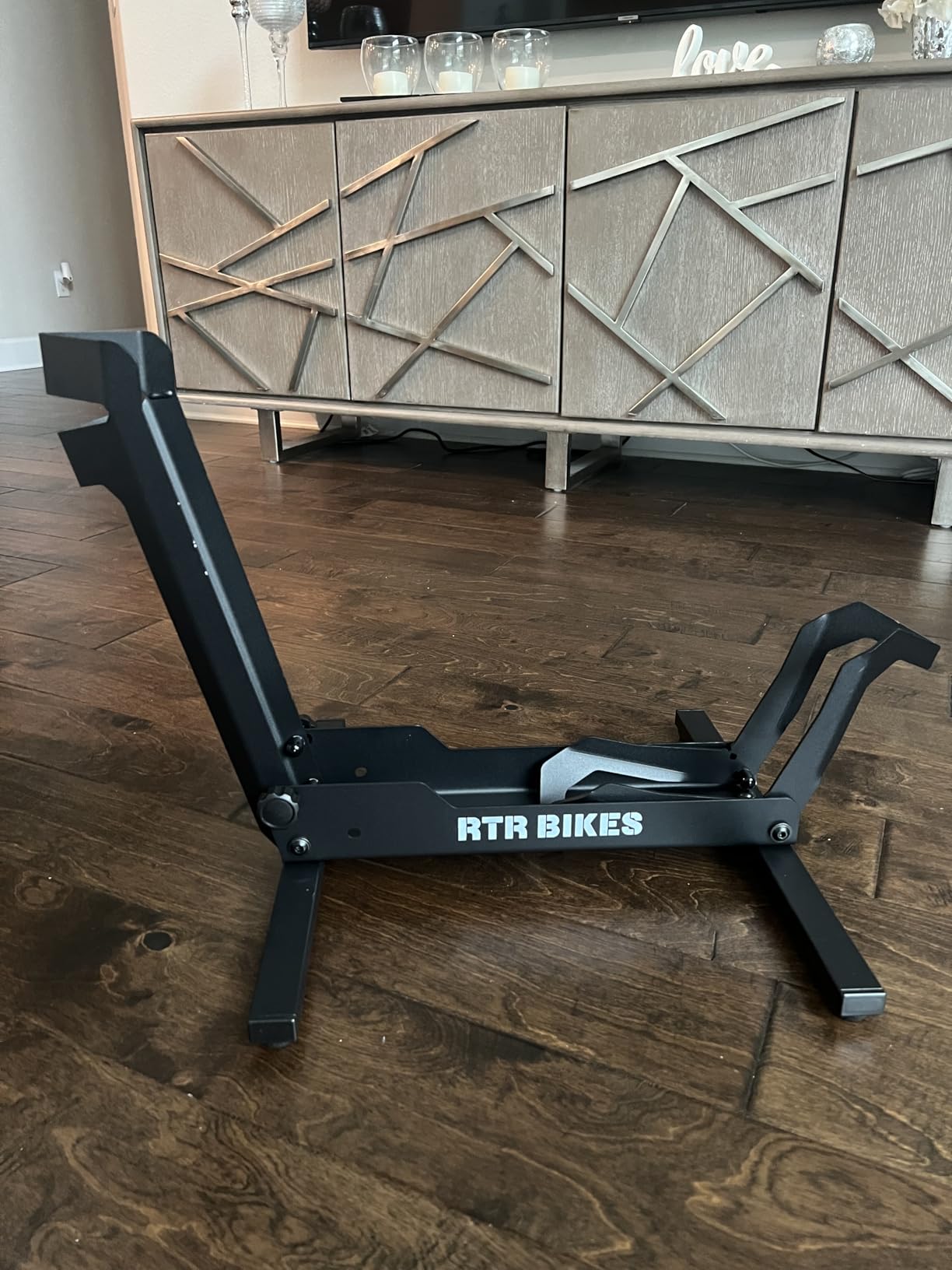 RTR BIKES Brutus Professional Bike Floor Stand - Heavy Duty Steel Rack for E-Bikes & MTB up to 66 lbs (30kg) - Fits 26-29