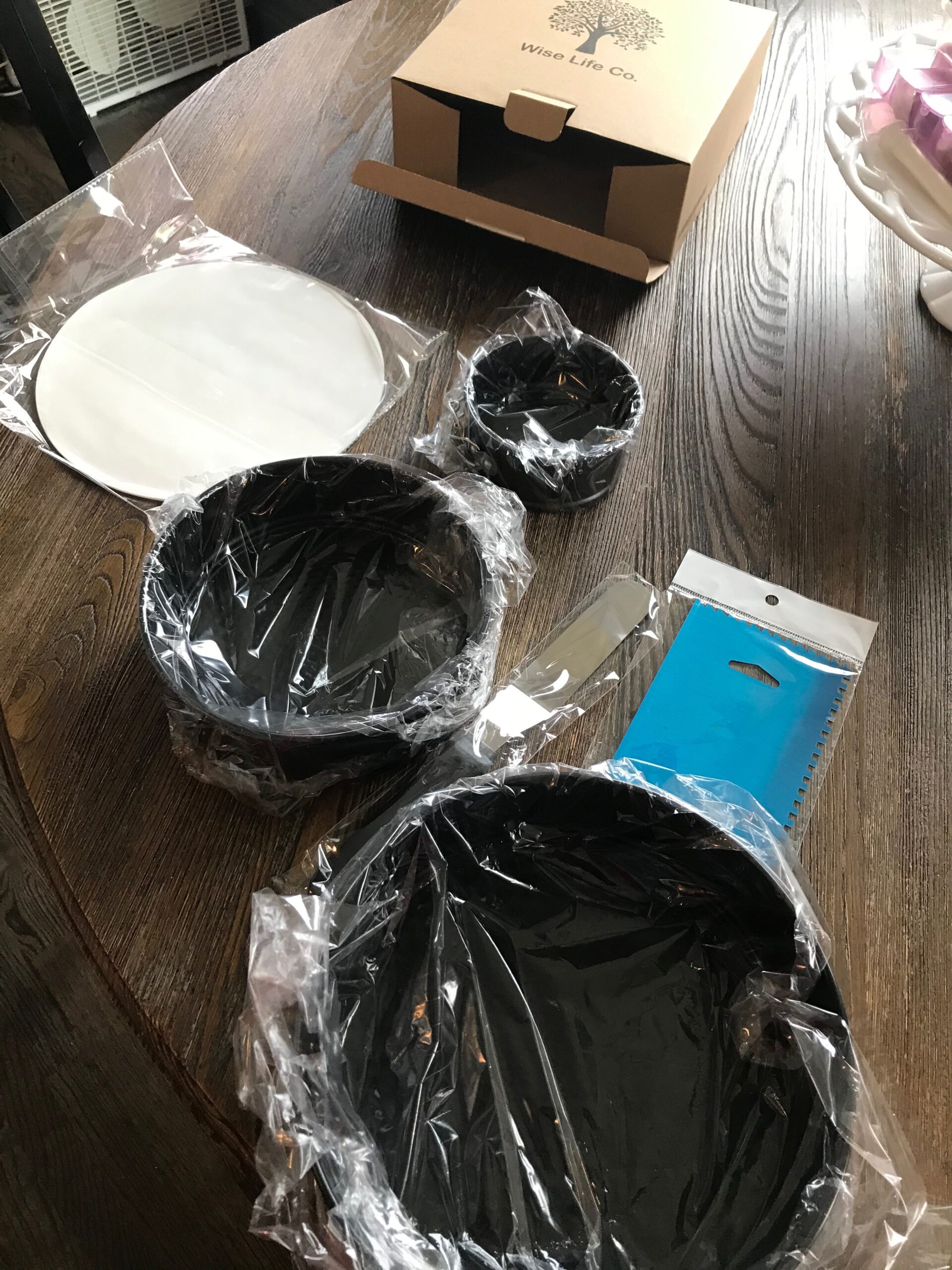 BURIUS Springform Pan Set of 3, 4 7 9 Inch Nonstick Round Cheesecake Pans | Leak-Resistant Sides and Removable Bottoms Release Cheesecakes Cleanly - Easy-Open Latch, Plus 60 Parchment Liners Included customer photo 1