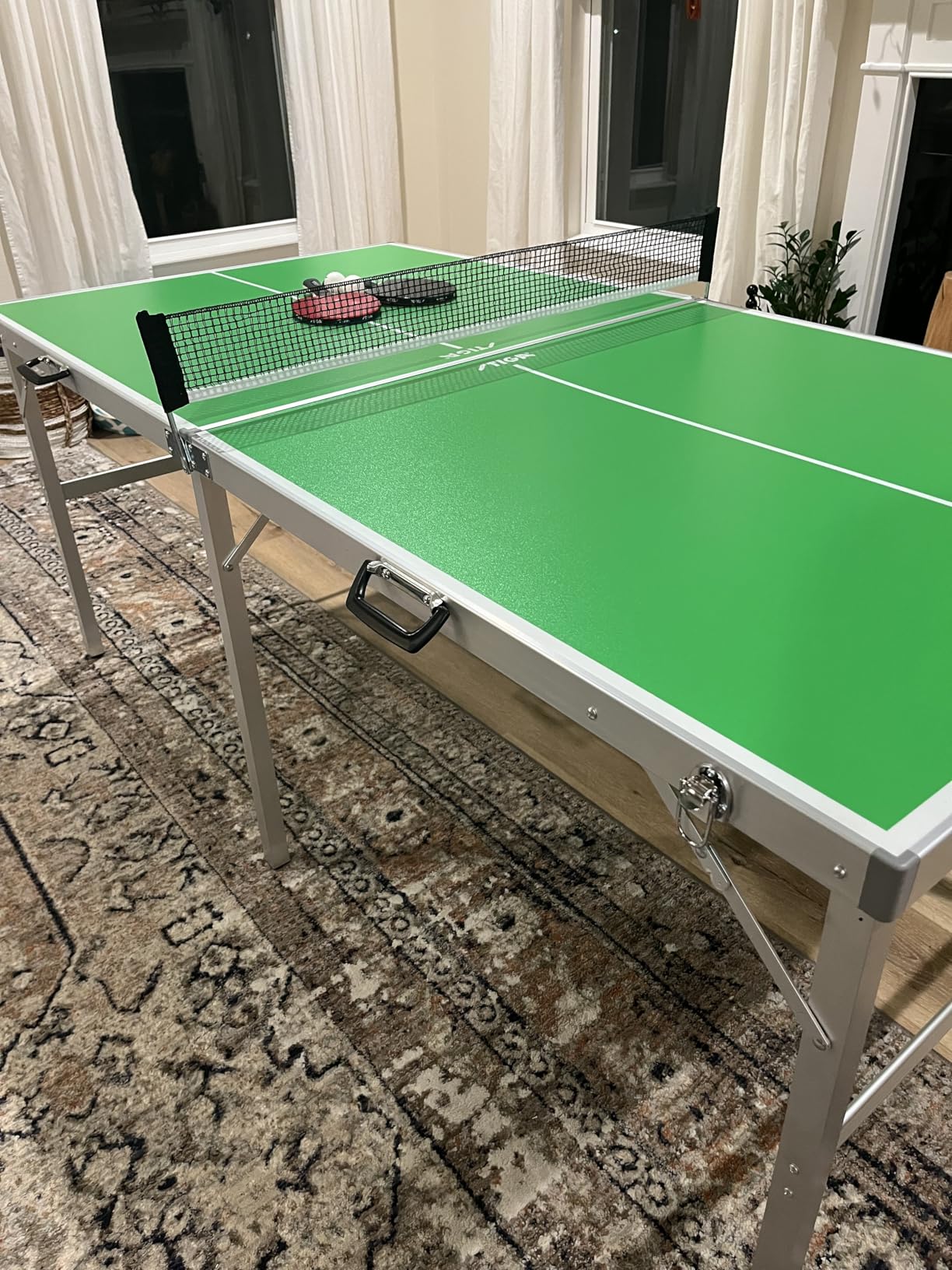 STIGA Space Saver - Compact Ping Pong Table - Separate Table Halves - Regulation Height - No Assembly Required customer photo 1