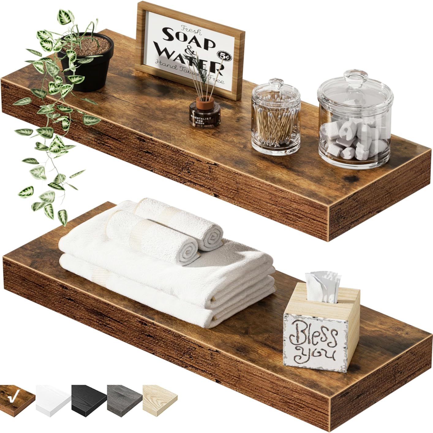 QEEIG Floating Shelves for Wall 23.6