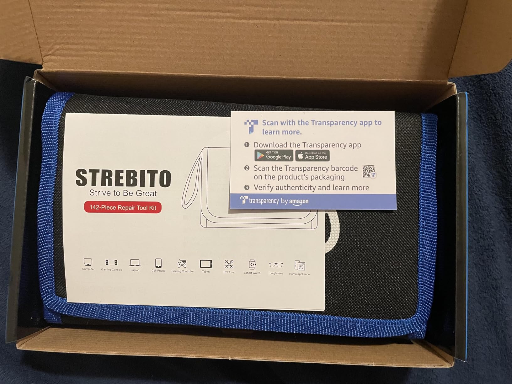 STREBITO Electronics Precision Screwdriver Sets 142-Piece with 120 Bits Magnetic Repair Tool Kit customer photo 1