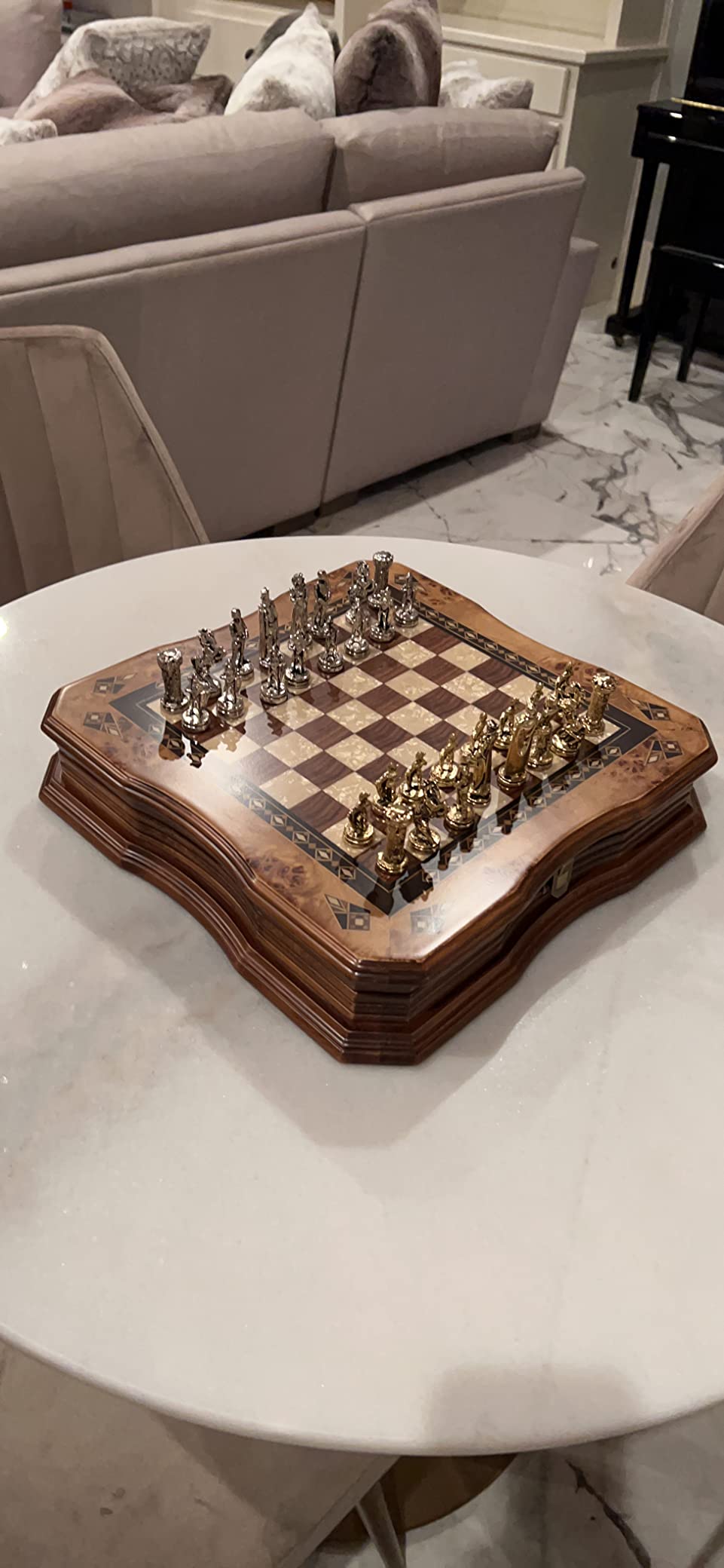 Handmade Chess Set Mosaic Art 15