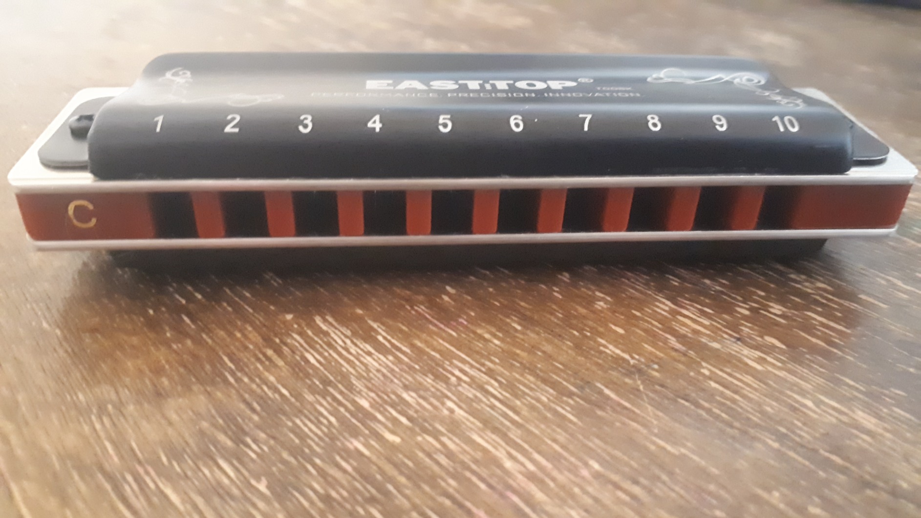 East top Harmonica C, Updated Diatonic Blues Deluxe Harmonica C Key 10 Holes 20 Tones Professional Diatonic Mouth Organ customer photo 1