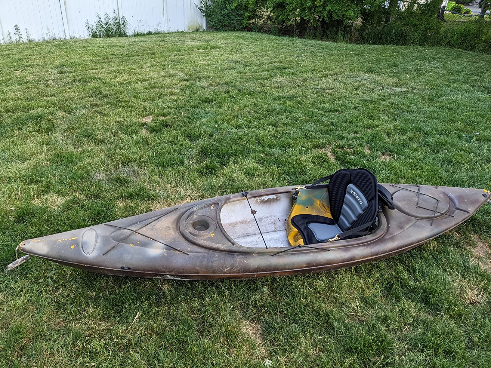 WOOWAVE Kayak Seat Padded Deluxe Paddleboard Seats Adjustable Boat Seat Cushioned Fishing Seat High Back Comfortable Backrest Support for Universal Sit customer photo 2