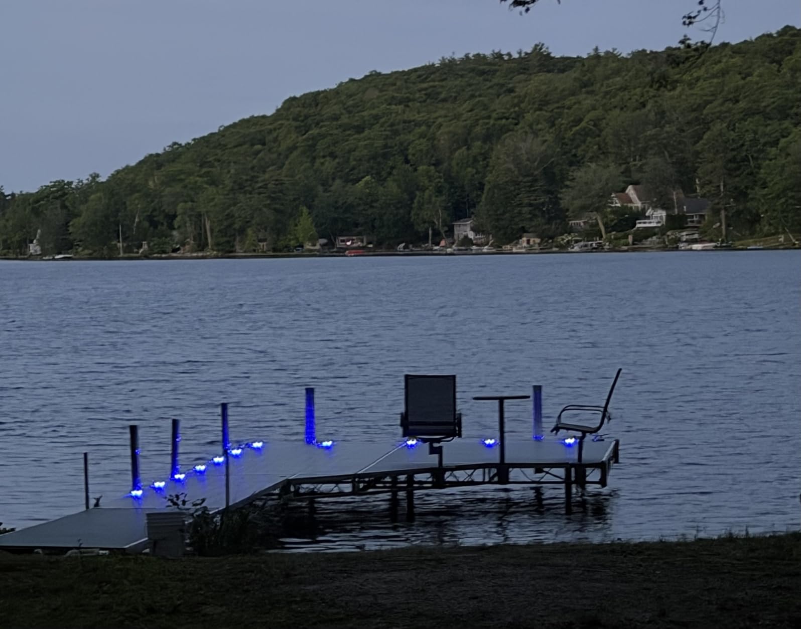 VOLISUN Solar Dock Marine Lights 12 Pack, 2 Colors in 1, Outdoor IP67 LED Solar Powered Waterproof Driveway Marker Deck Lights (White/Blue), Saltwater Resistant customer photo 1
