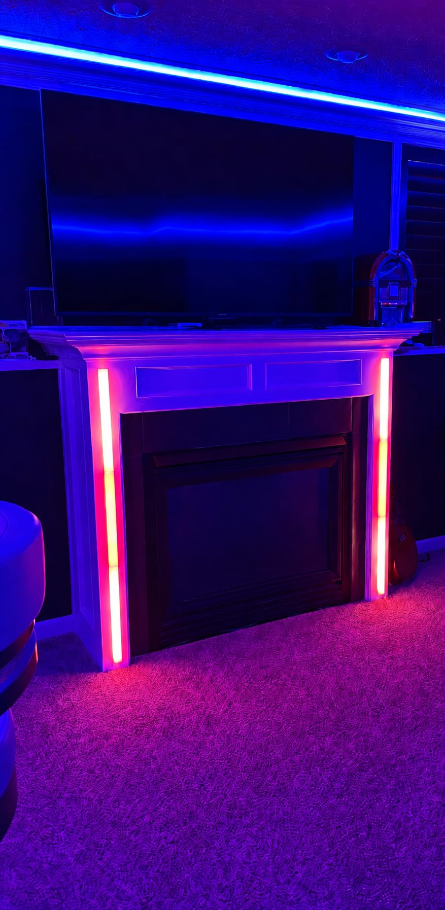 Govee Glide Wall Lights, RGBIC LED Light, Smart Gaming Light Compatible with SmartThings, RGB Lights Bar, LED Wall Lights for Bedroom, 2 Panels Set (3 Sections/Panel), Not Flexible customer photo 1