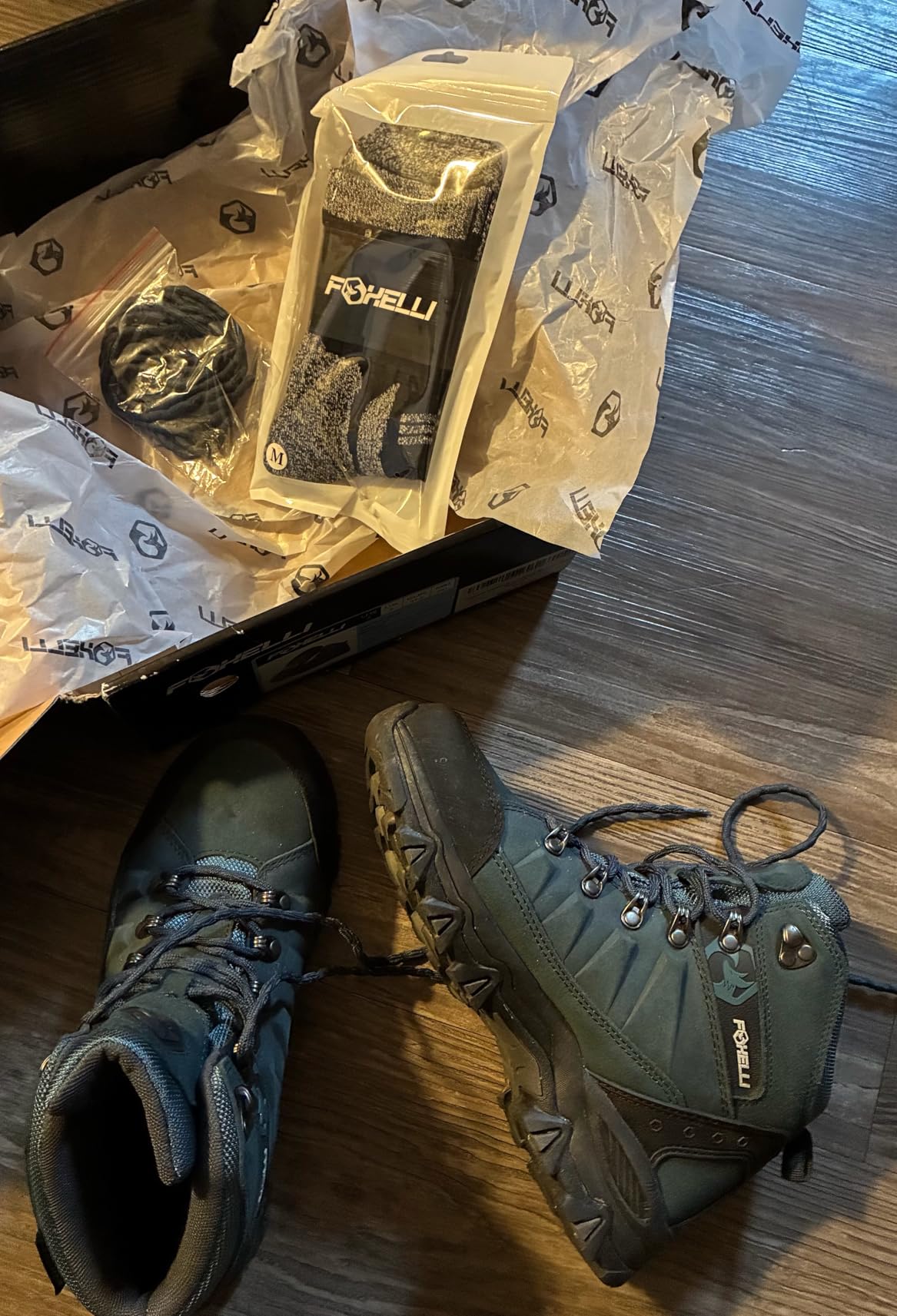 Foxelli Women's Hiking Boots - Waterproof Lightweight Suede Leather customer photo 1