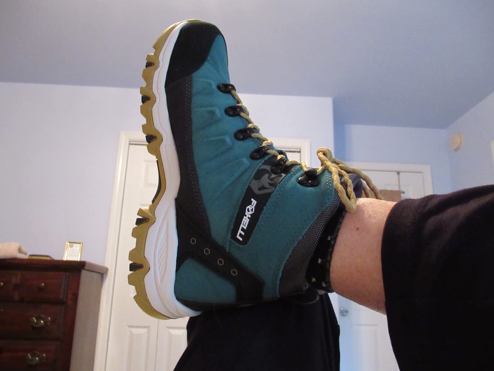 Foxelli Women's Hiking Boots - Waterproof Lightweight Suede Leather customer photo 2