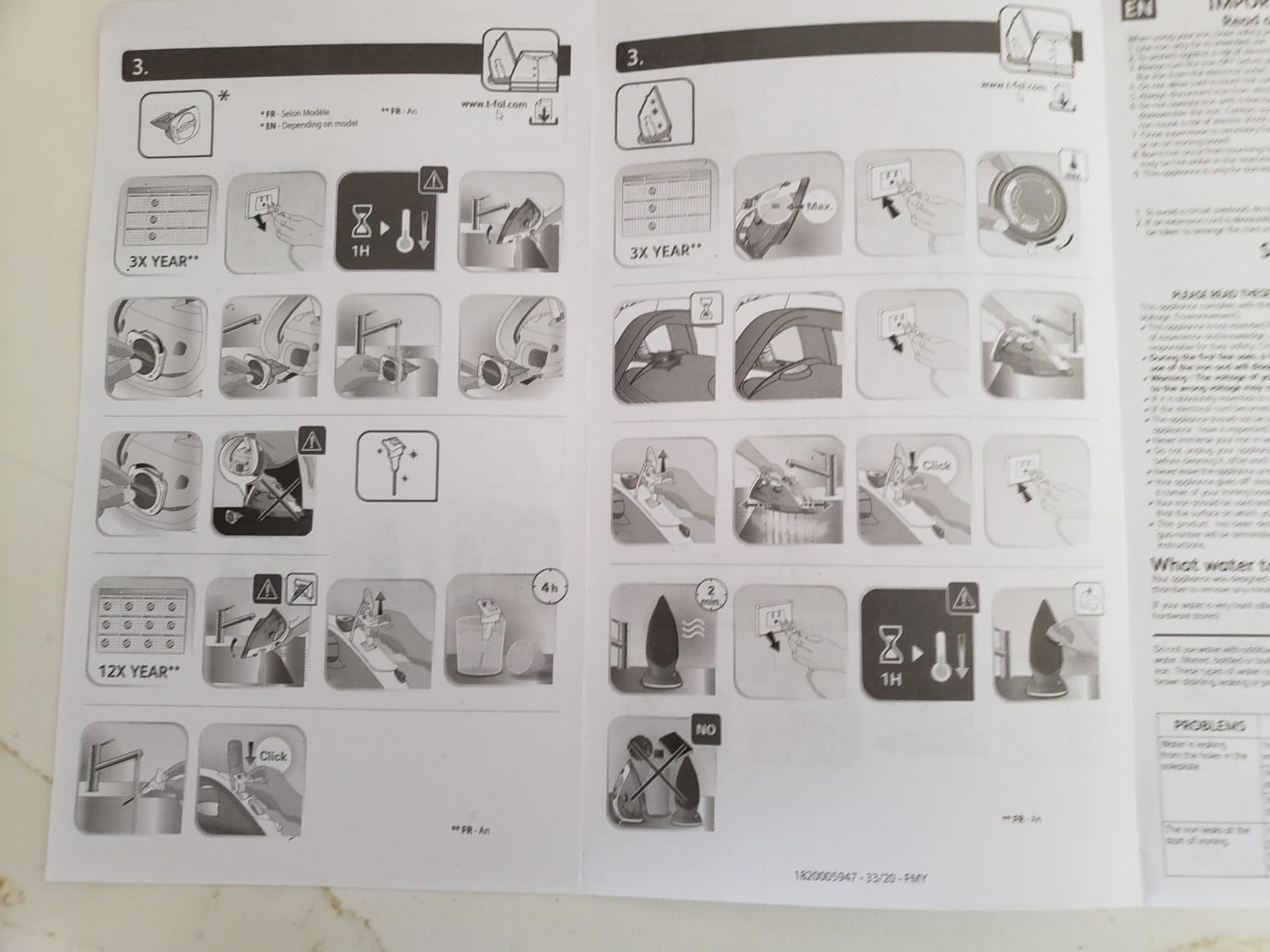 T-Fal Ultraglide Steam Iron for Clothes Durilium Soleplate, Precision Tip, Anti-Drip, Auto-Off 1800 Watts Ironing, Steaming FV5841U0 customer photo 2