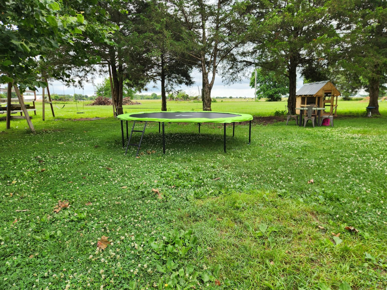 Jumpzylla Outdoor Trampoline with Net for Kids 8FT 10FT 12FT 14FT 15FT 16FT | ASTM-compliant trampoline with enclosure, non-slip ladder, rust-resistant galvanized steel frame, 8FT-16FT for kids & adults customer photo 1