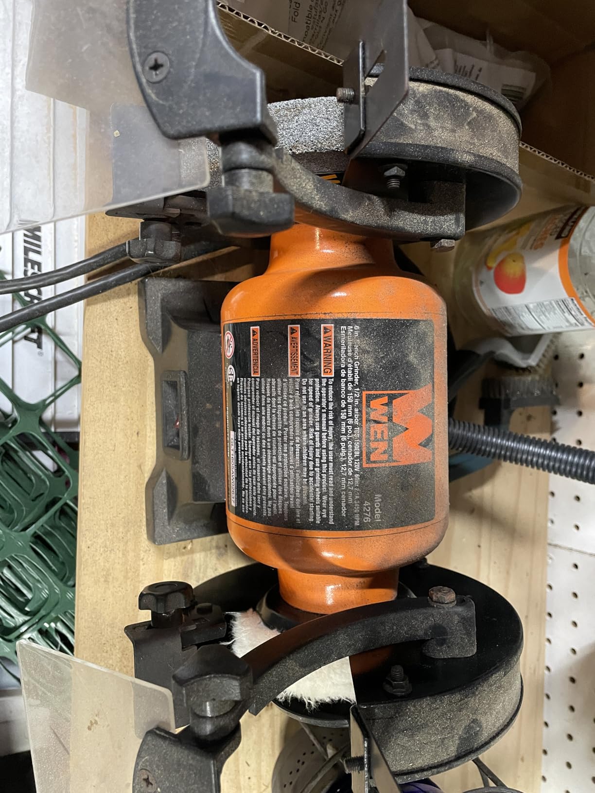 WEN BG625V 2.5-Amp 6-Inch Variable Speed Bench Grinder with Flexible Work Light customer photo 1
