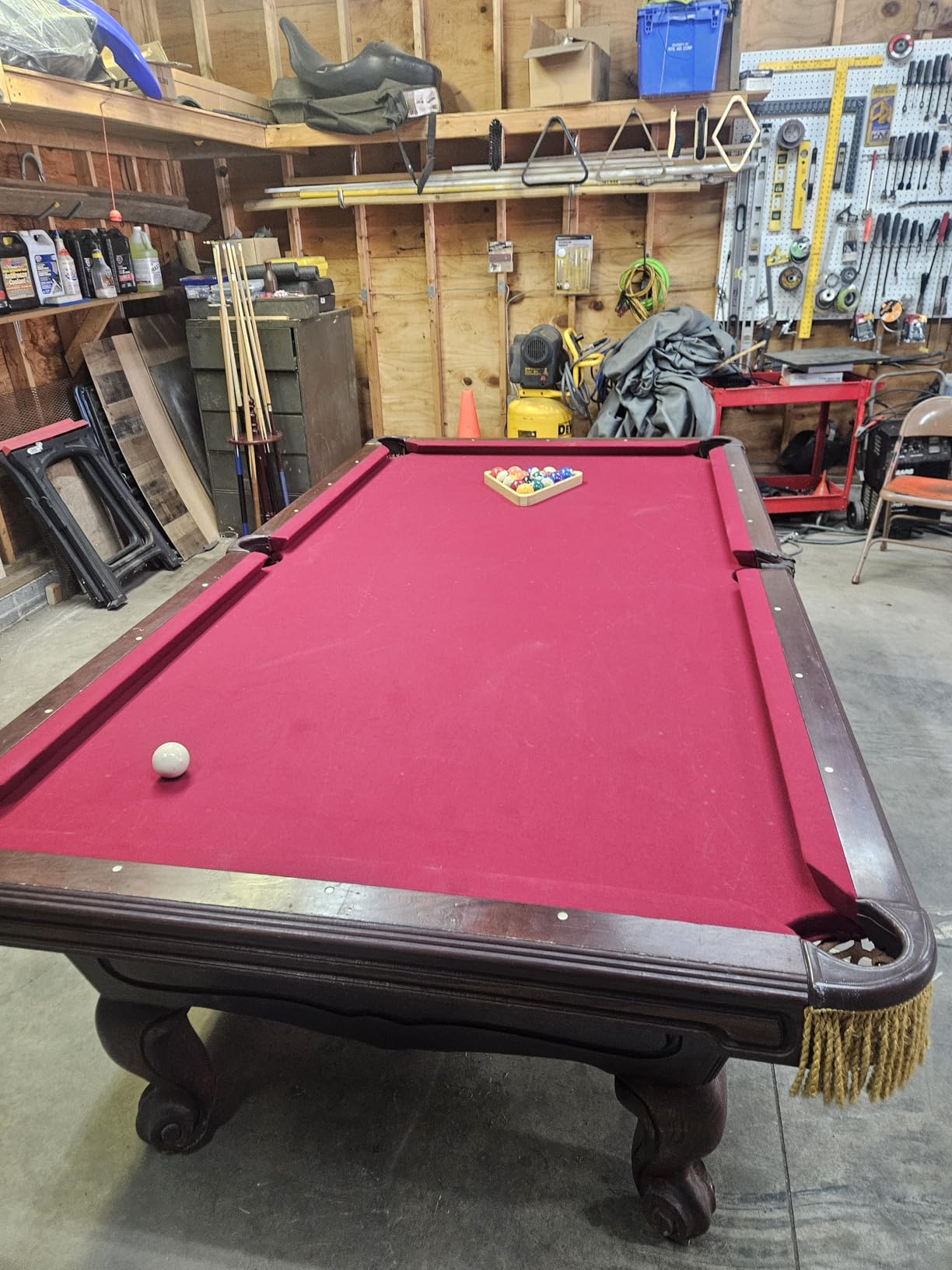 amberr Billiard Pool Table Cover, Waterproof Fade Resistant Windproof Scratch Resistant Covers Cover for Pool Table Snooker Billiard Table (Black, 8FT: 100x56x8in) customer photo 2