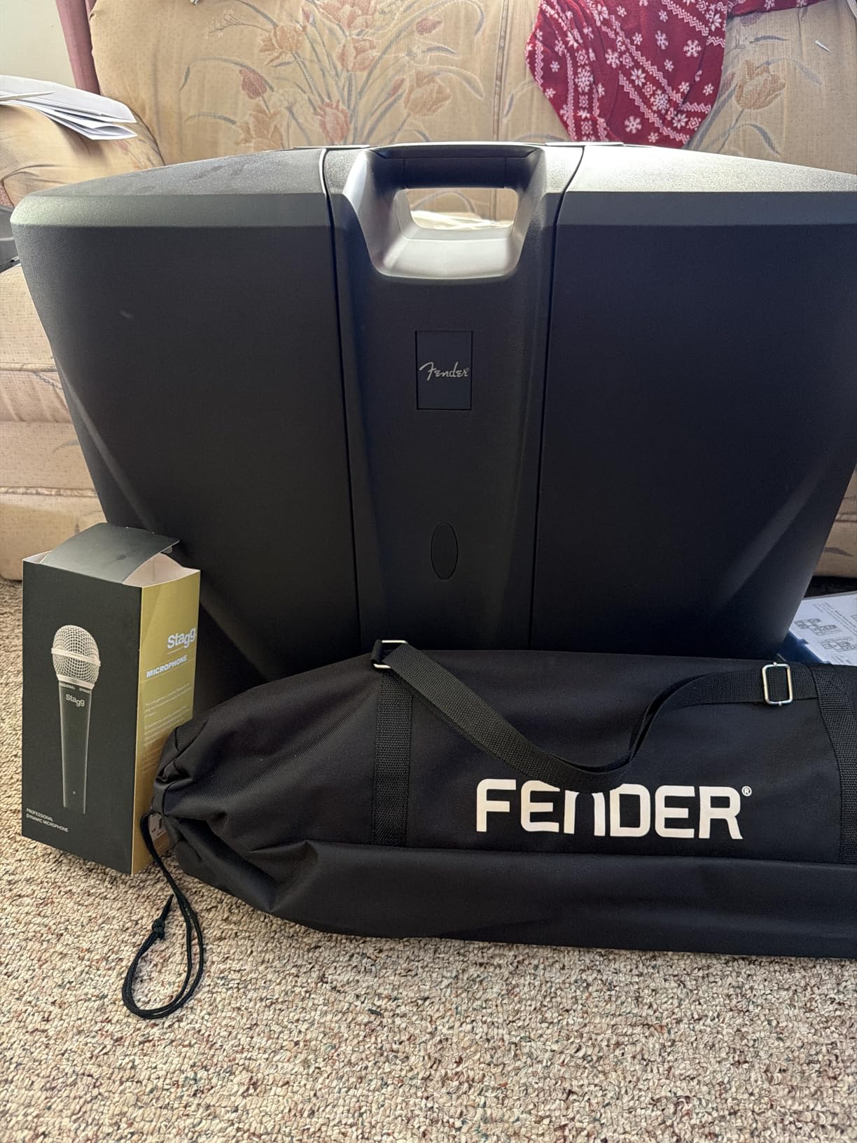Fender Passport Conference S2 Portable PA System Bundle with Microphone Kit, Compact Speaker Stands, and Instrument Cable customer photo 1