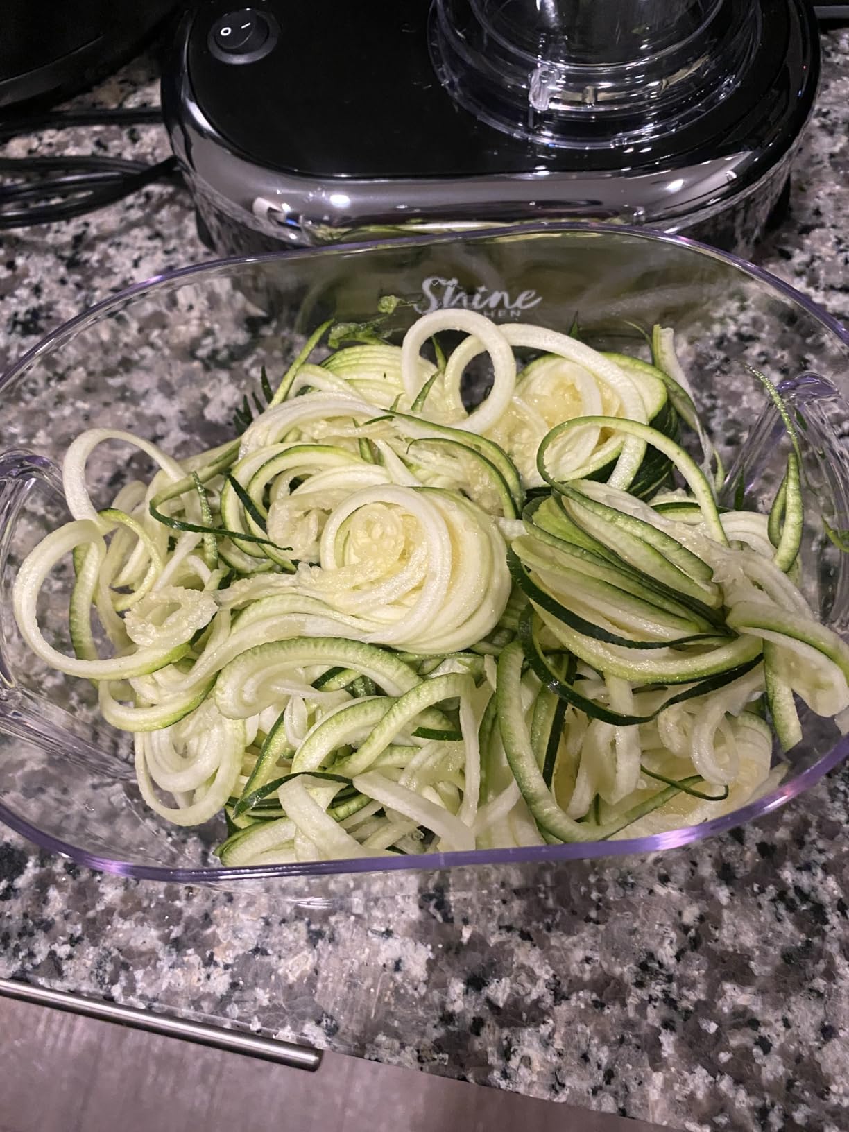 Shine Kitchen Co. SES-100 Electric Vegetable Spiralizer with No Slip Veggie Grip customer photo 1