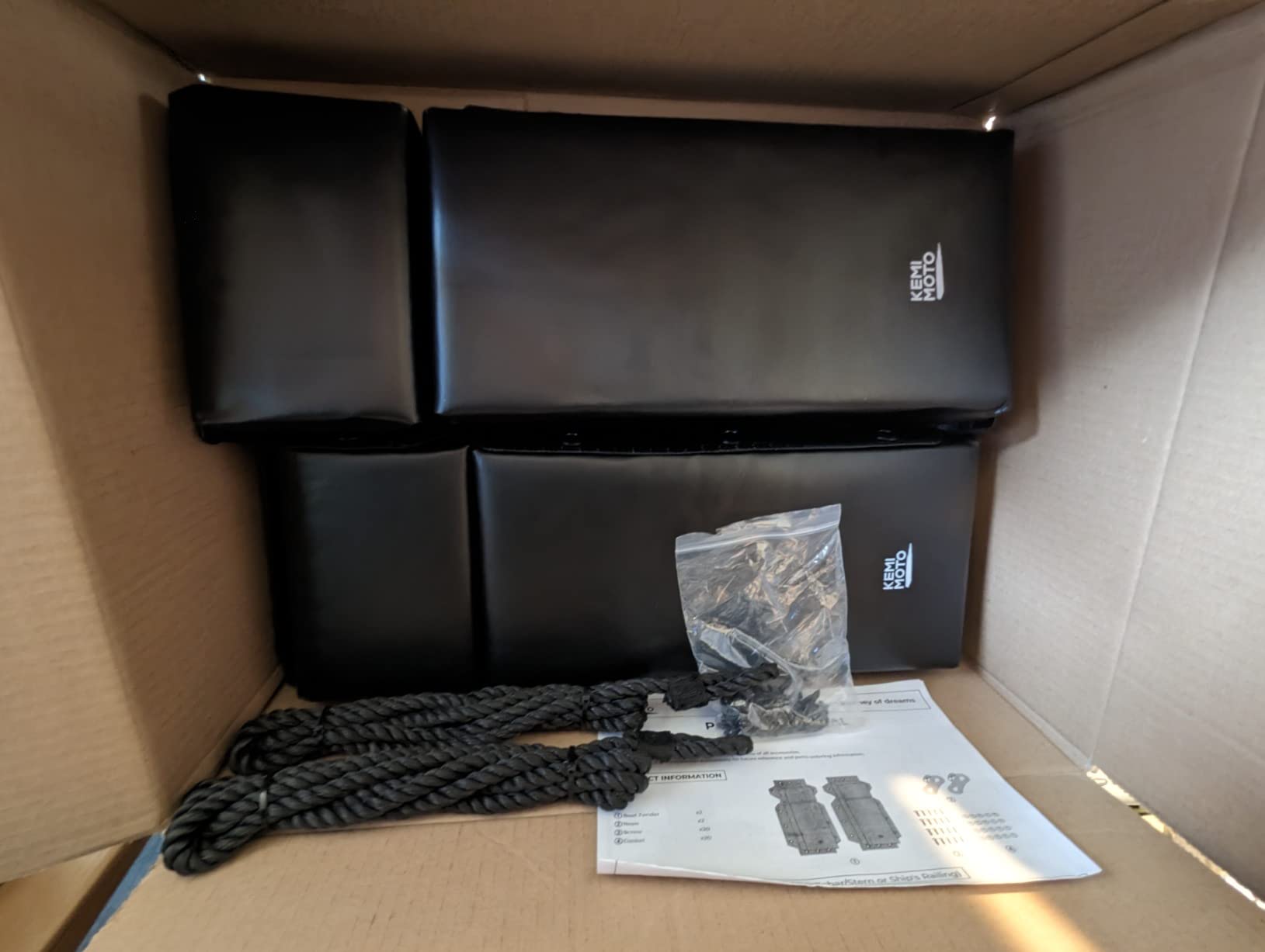 KEMIMOTO Boat Bumpers for Docking, Marine Dock Fender for Straight-Edge or Corner customer photo 2