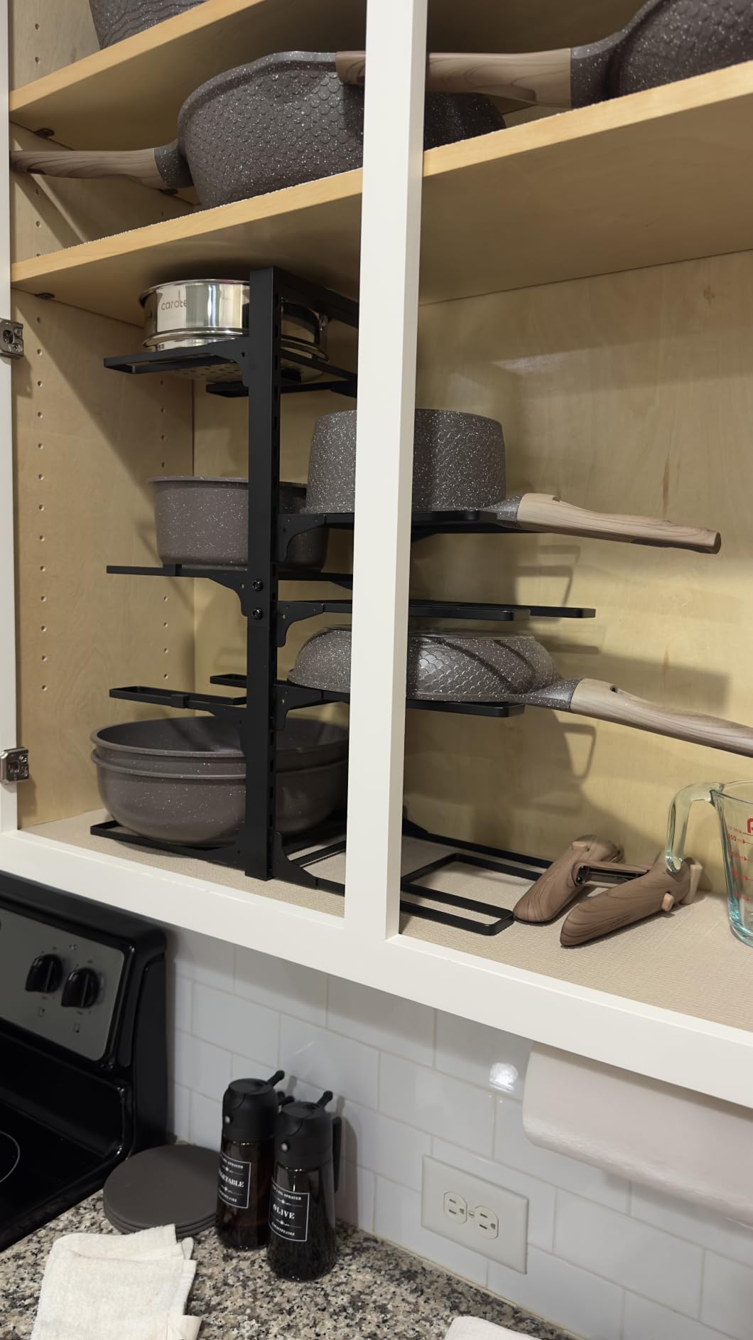 MUDEELA 8-Tier Pots and Pans Organizer under Cabinet, 15.83