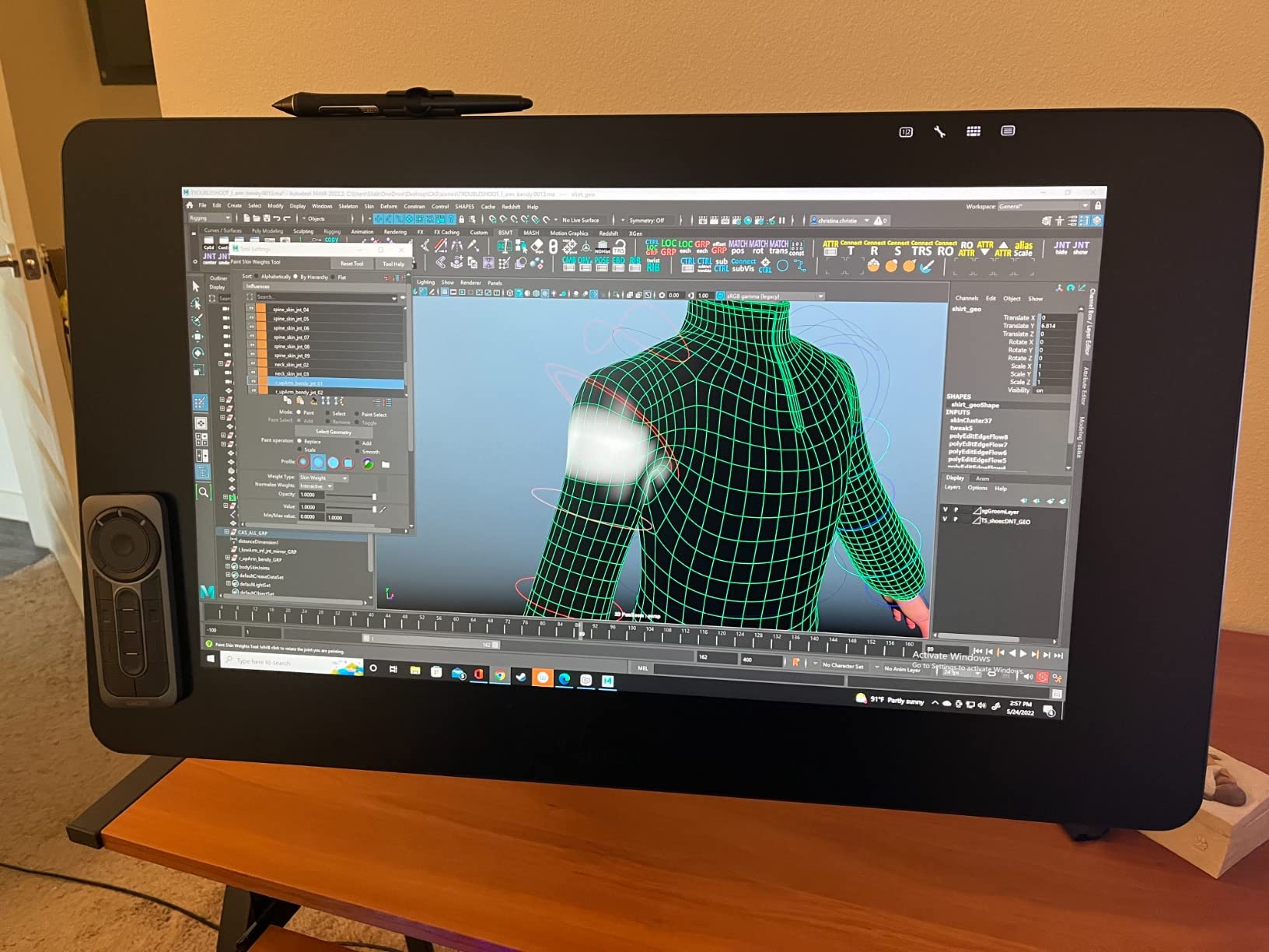 Wacom Cintiq Pro 17, Drawing Tablet with 4K 120 Hz Touchscreen & ProPen 3 | Color-accurate display with advanced creative control for pros & studios creating animation, VFX, game art and 3D projects customer photo 2