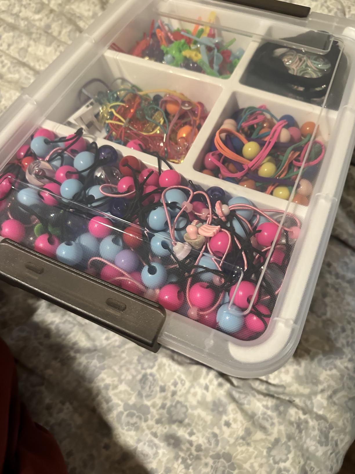 Citylife 17 QT Plastic Storage Box with Removable Tray Craft Organizers and Storage Clear Storage Container for Organizing Bead, Tool, Sewing, Playdoh, Coloring Books, Markers customer photo 1