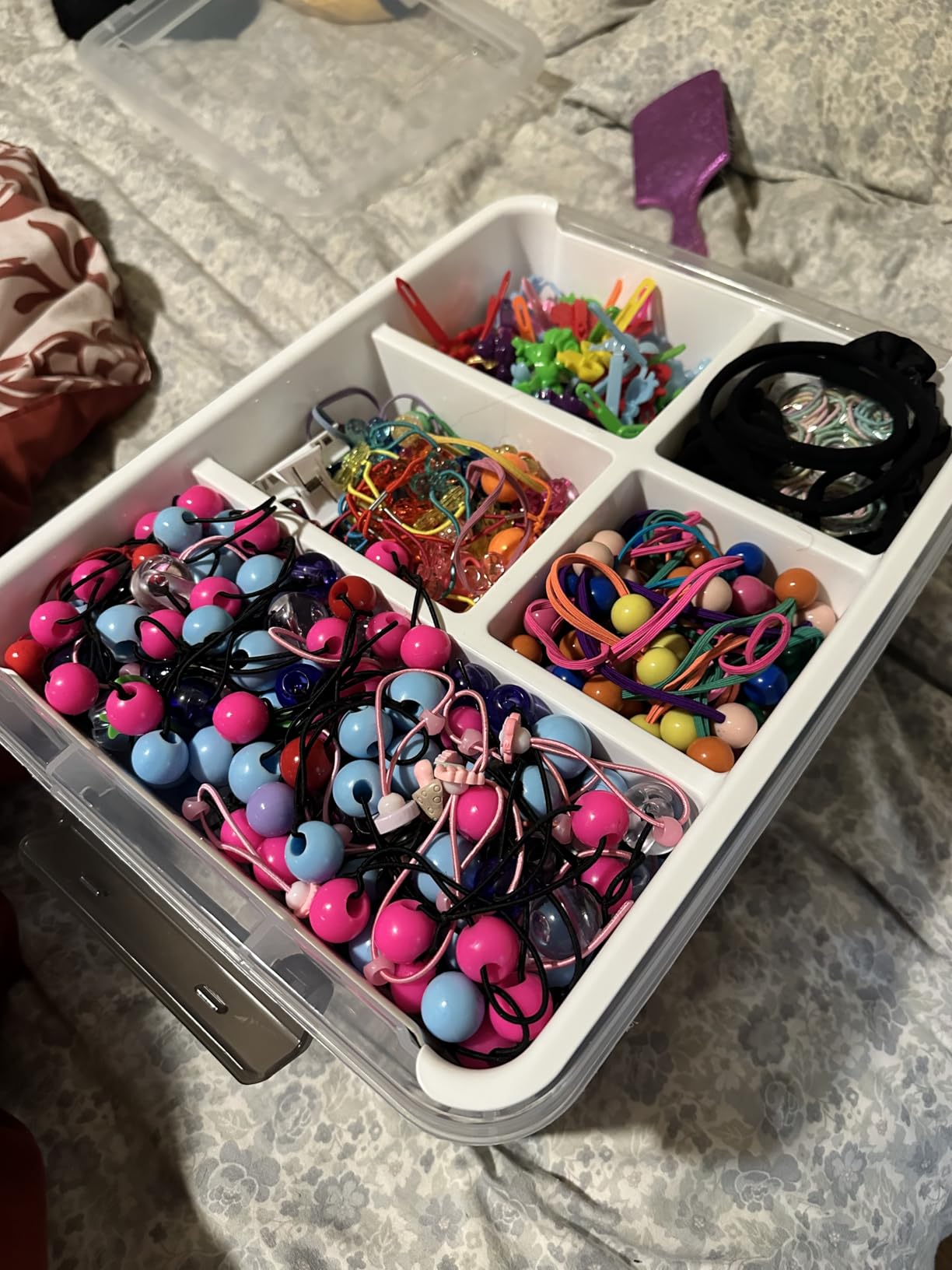 Citylife 17 QT Plastic Storage Box with Removable Tray Craft Organizers and Storage Clear Storage Container for Organizing Bead, Tool, Sewing, Playdoh, Coloring Books, Markers customer photo 2