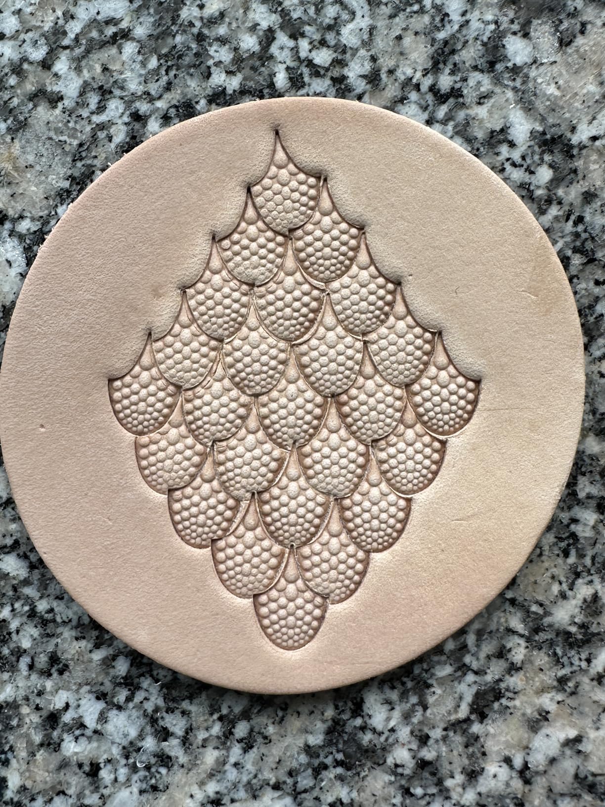 Singring Dragon Scale Stamp Leather Stamping Tool Textured Grip Professional 304 Stainless Steel Leathercraft Carving Tools customer photo 2
