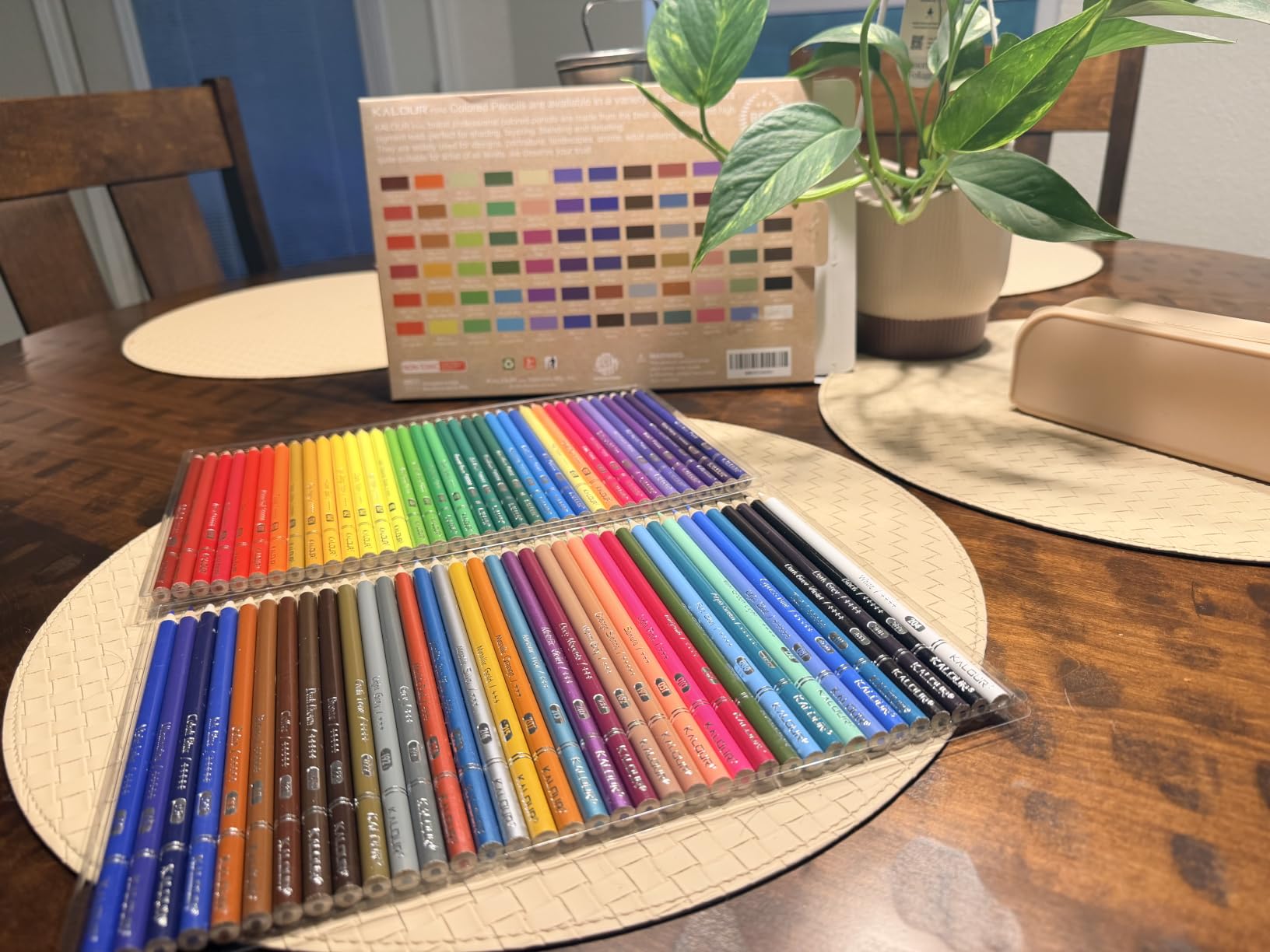KALOUR 72 Count Colored Pencils for Adult Coloring Books, Soft Core,Ideal for Drawing Blending Shading,Color Pencils Set Gift for Adults Kids Beginners customer photo 1