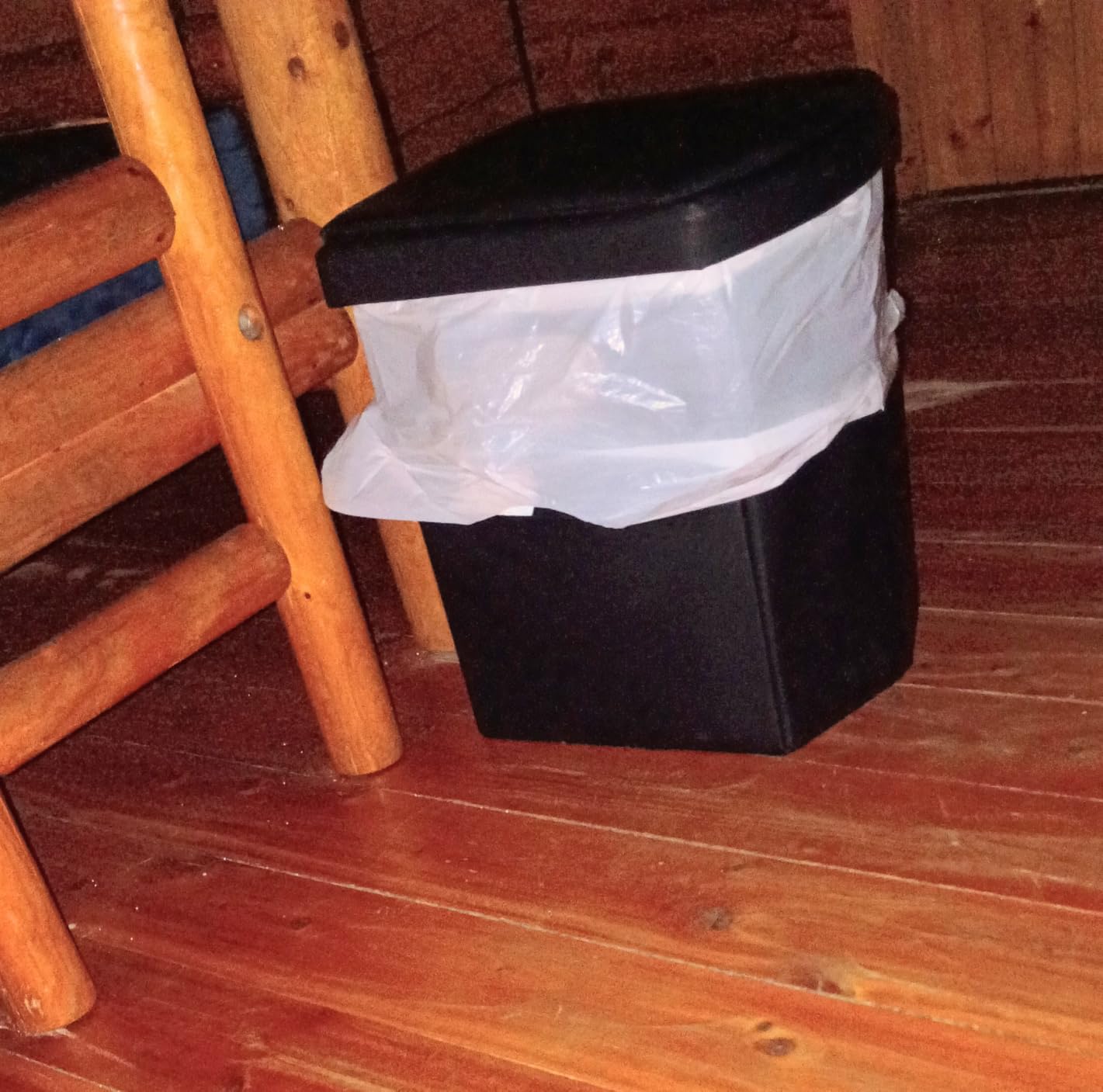 Ann Katy Upgrade XL Portable Toilet for Adults, Extra Large Portable Travel Folding Toilet, Camping Tall Toilets customer photo 1
