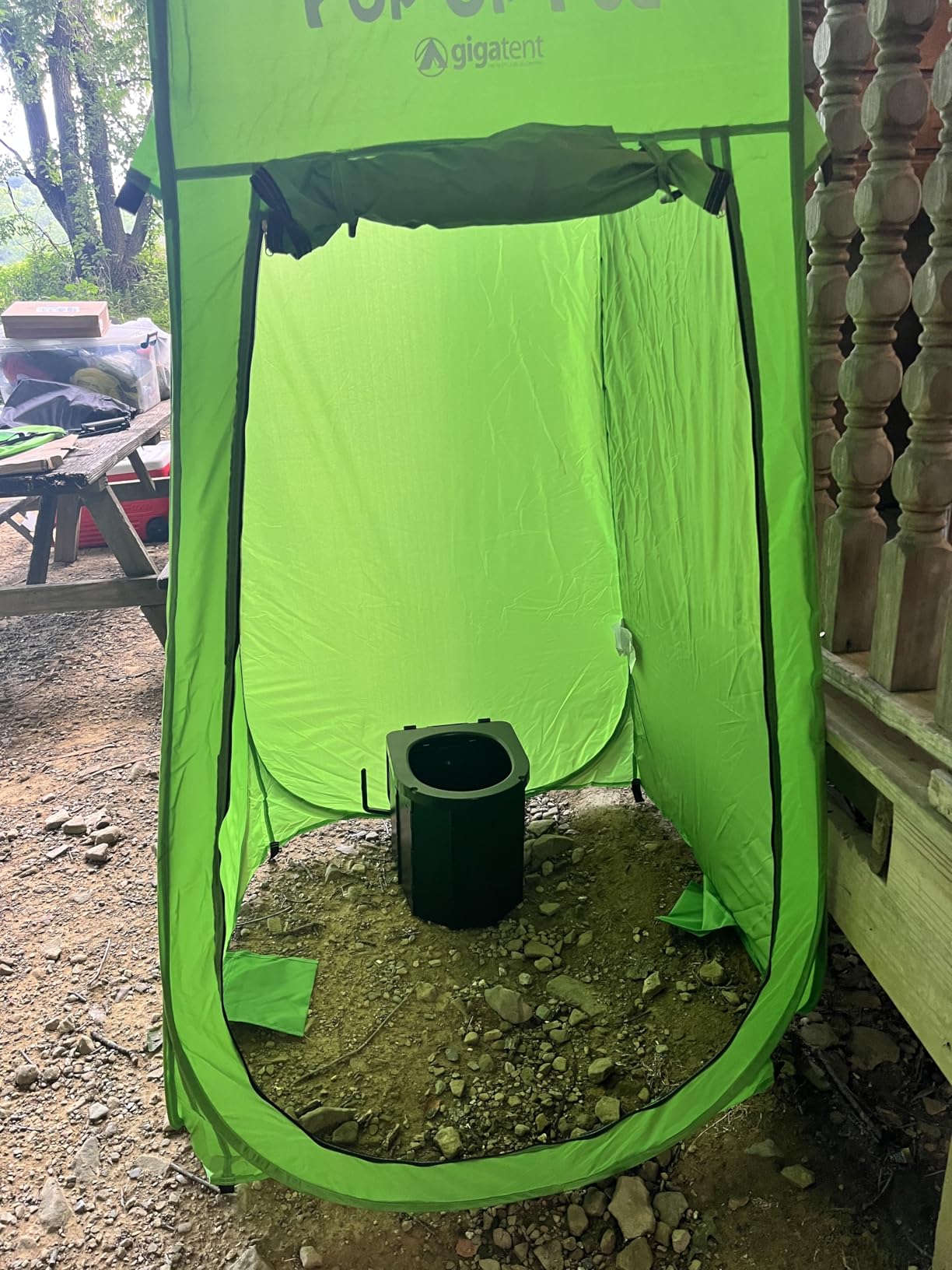PAHTTO Portable Camping Toilet, Foldable Toilet for Adults with Detachable Phone Shelf and Toilet Paper Holder customer photo 2