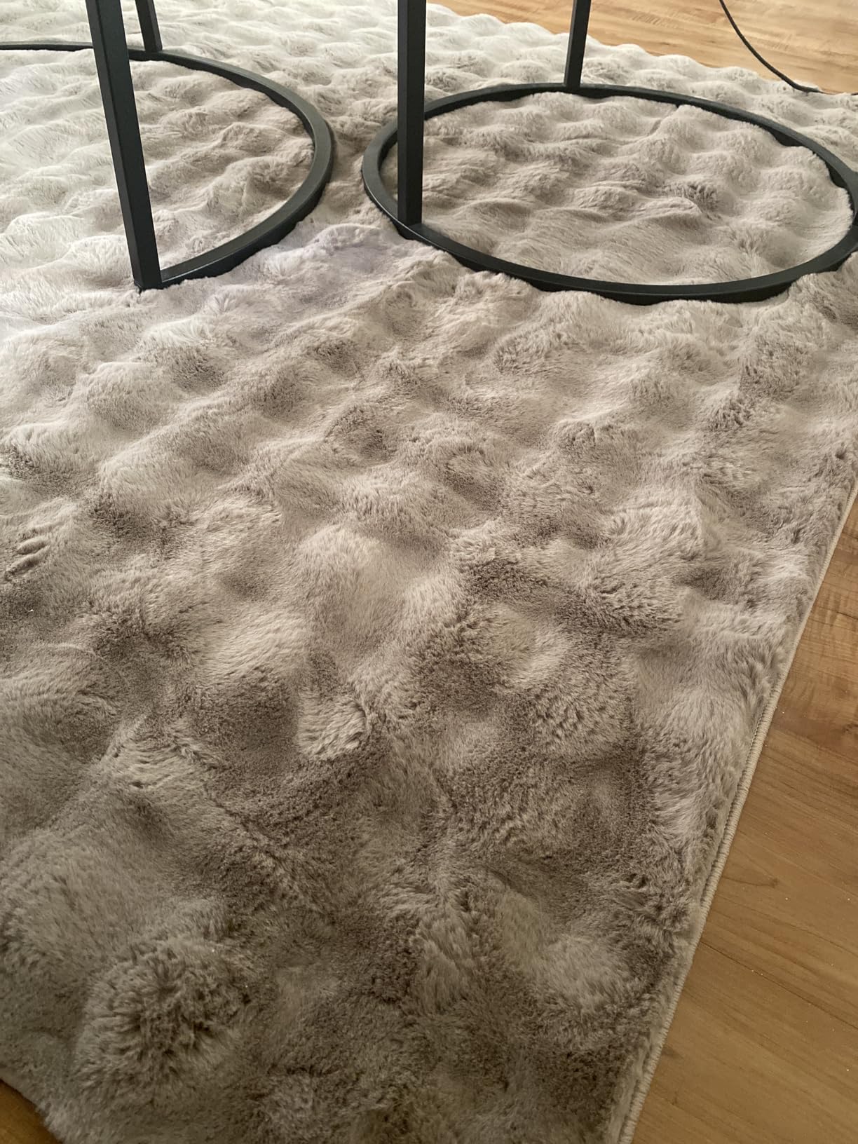 nuLOOM 5' x 8' Cozy Plush Area Rug, Machine Washable, Non-Slip, Soft Fluffy Shag Carpet for Living Room Bedroom Kids Room Nursery Home Decor, Jeni Beige customer photo 2