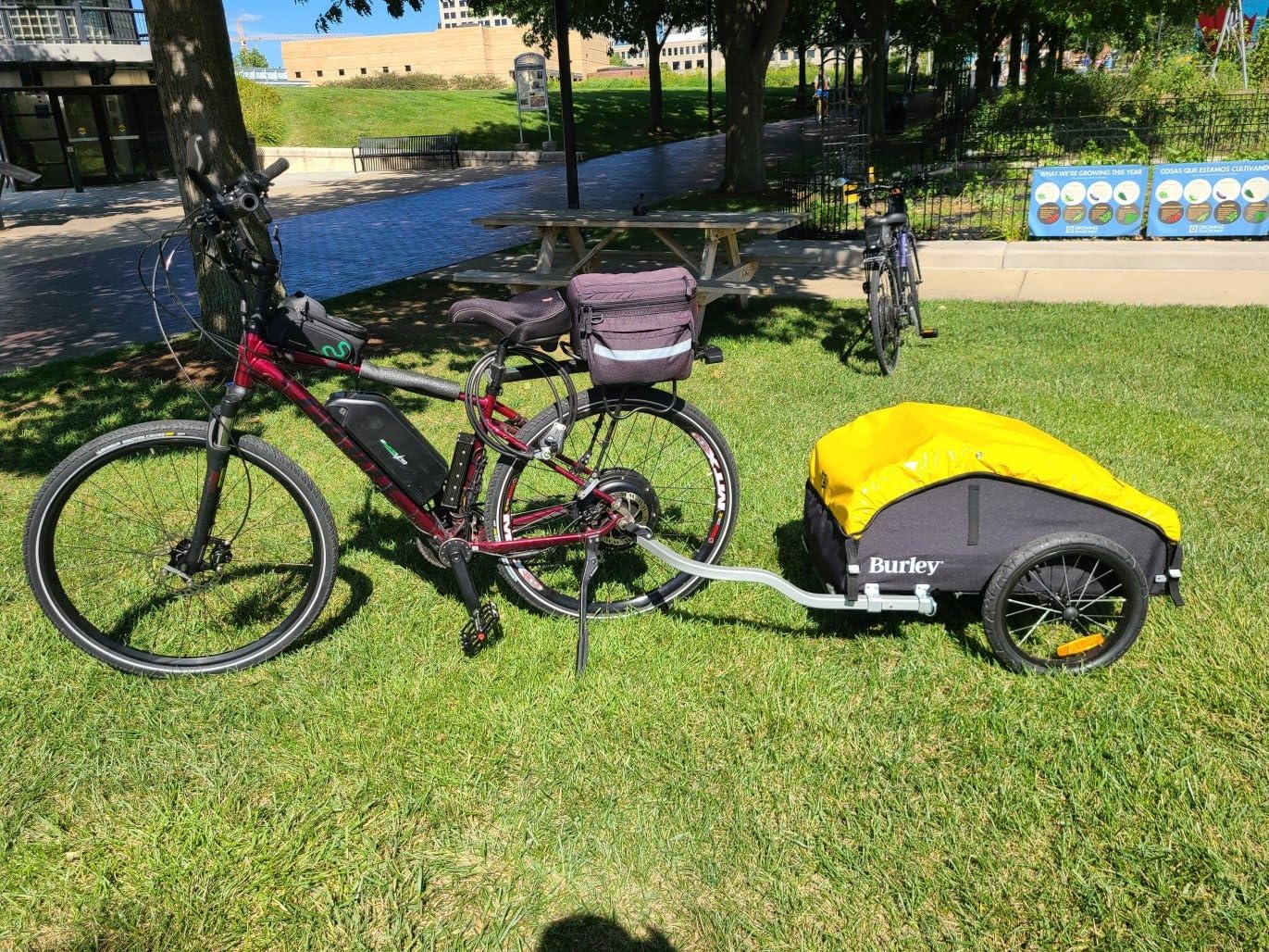 Burley Nomad | Touring Cargo Bike Trailer with Water-Resistant Cover, Large Storage Capacity & 100 lb Load Rating customer photo 2