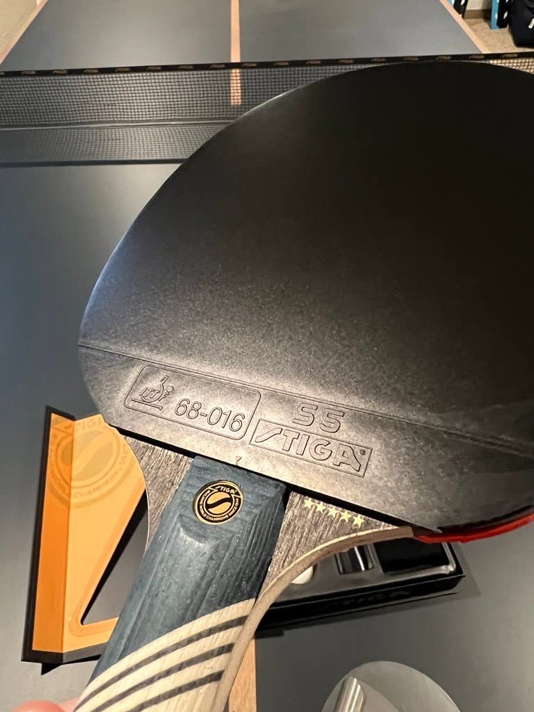 STIGA Carbon+ Bundle Ping Pong Paddle Set - 7-ply Extra Light Carbon Fiber Blade - 2mm Premium Sponge - Concave Pro Handle - 2 3-Star Tournament Balls - Neoprene Racket Cover - Player Wristband customer photo 2