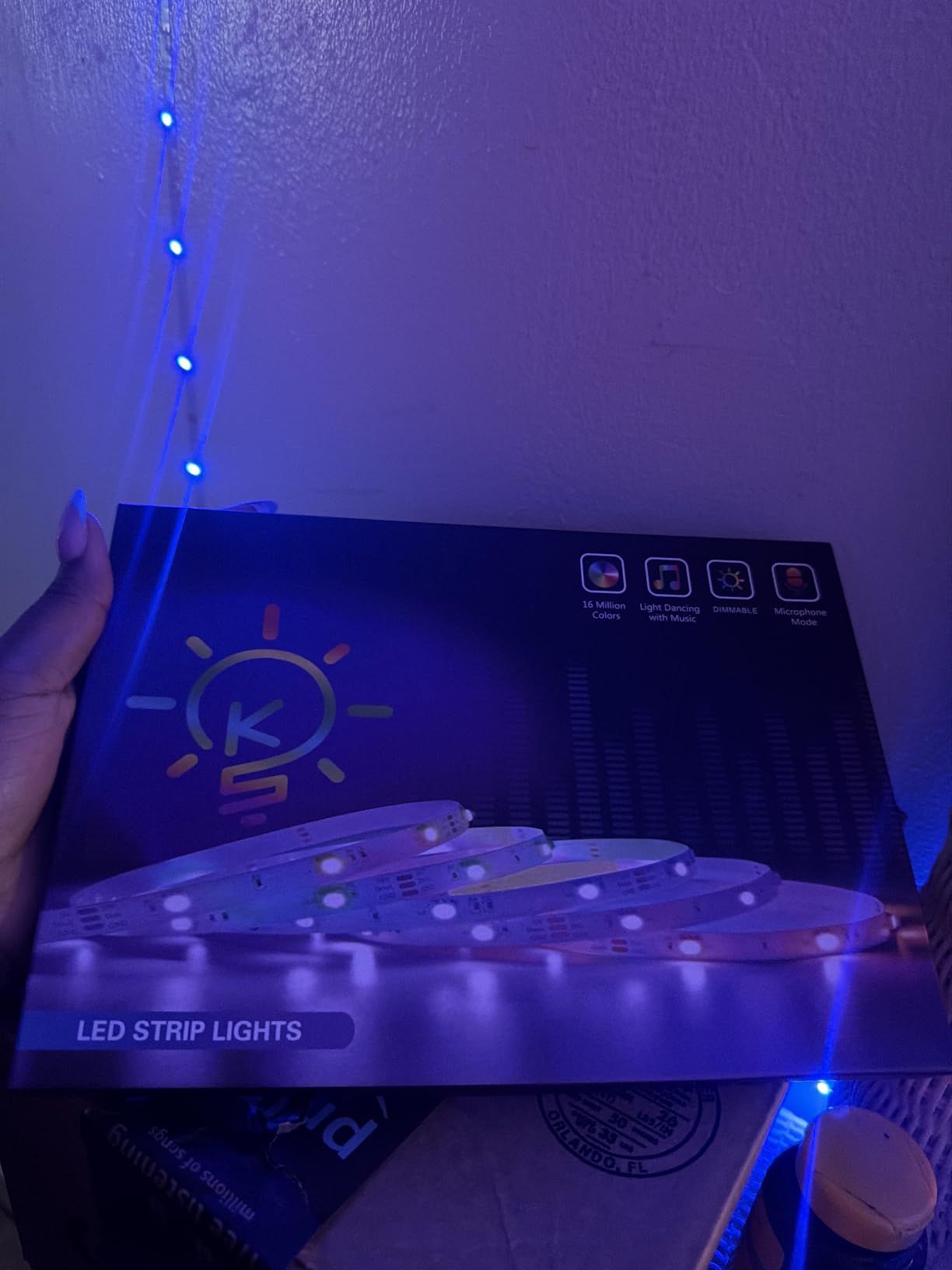 Leeleberd Led Lights for Bedroom 100 ft (2 Rolls of 50ft) Music Sync Color Changing RGB Led Strip Lights with Remote App Control Bluetooth Led Strip, Lights for Room Home Kitchen Party Decor customer photo 1