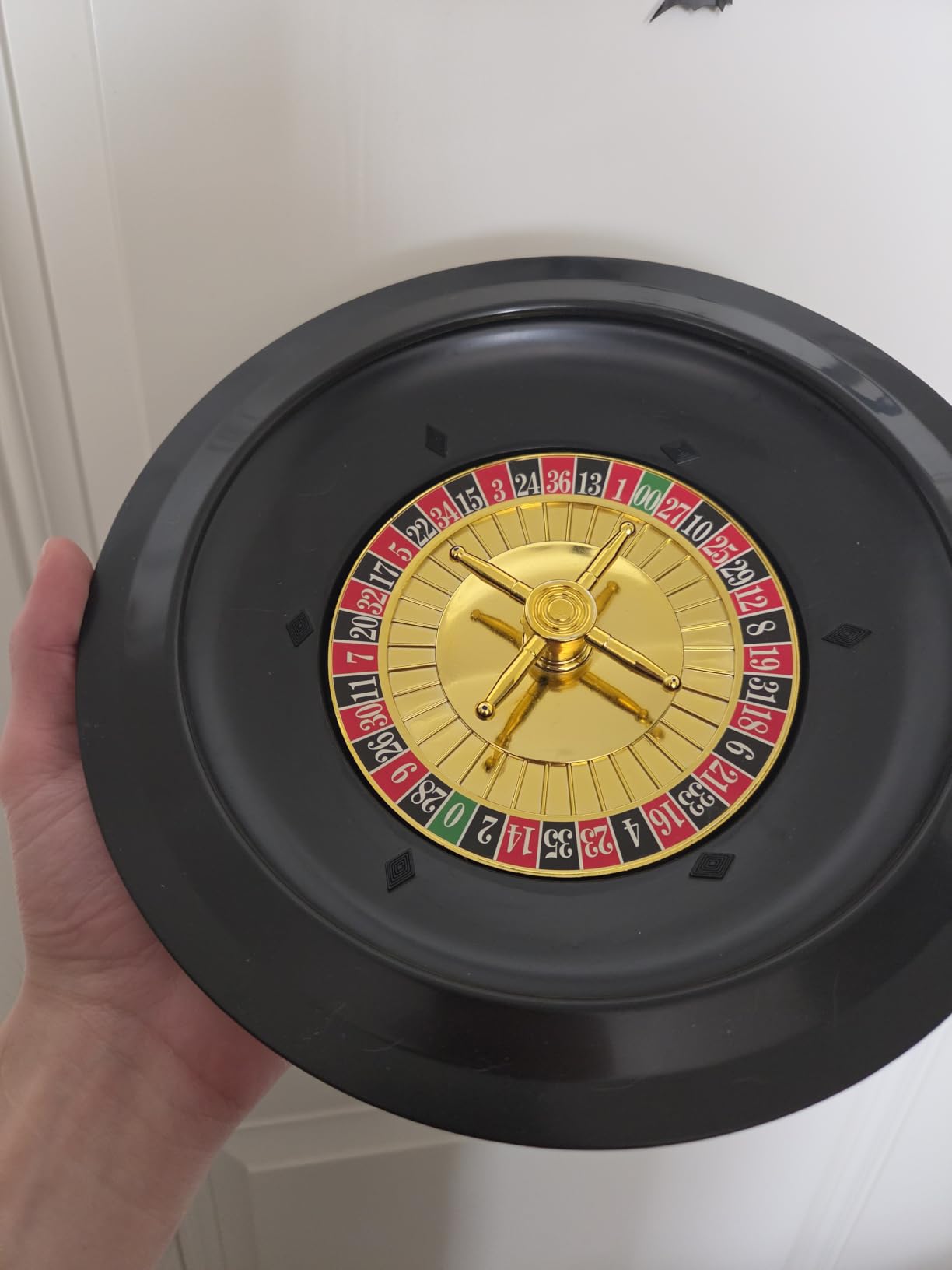 GOTHINK Roulette Wheel Game Set with Chips, Rake, Balls & Texas Holden Poker for Casino Night customer photo 1