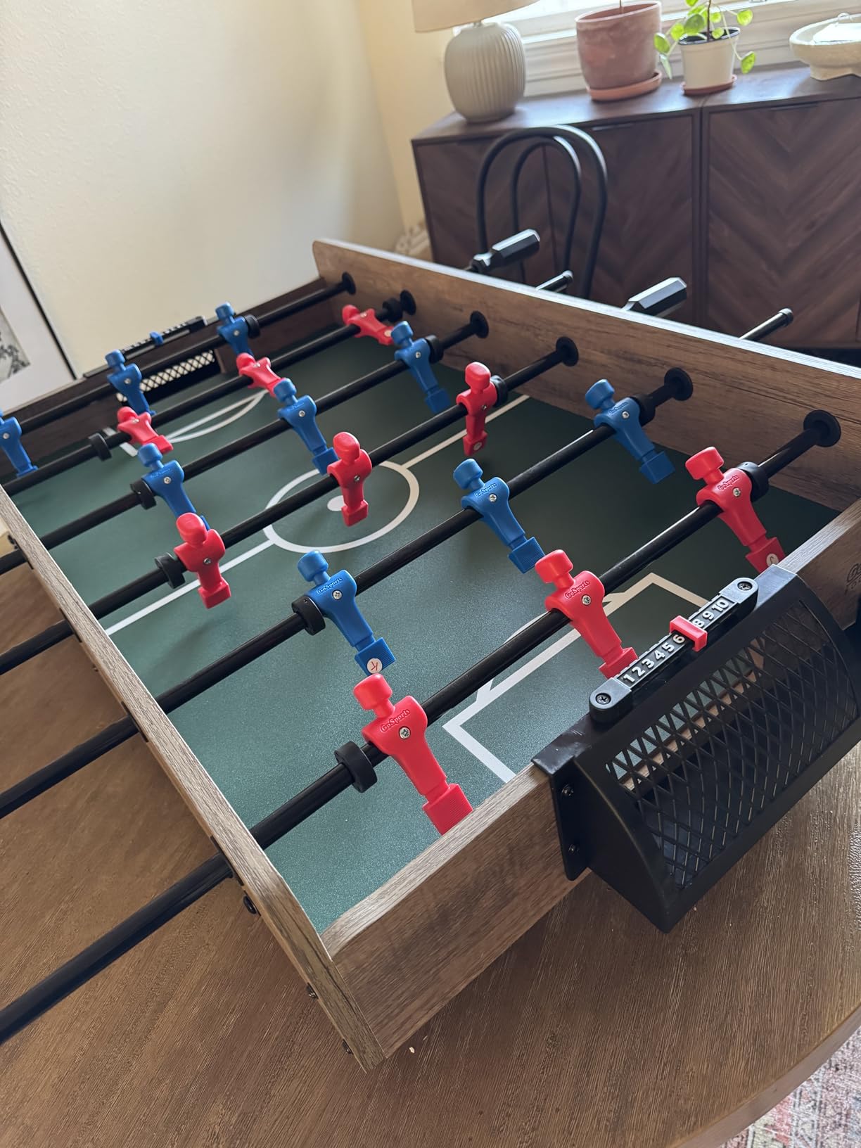 GoSports 32 Inch Tabletop Foosball Game Set - Oak or Black | Tabletop customer photo 2